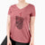 Valentine Macaroni the Lab Mix - Women's V-neck Shirt