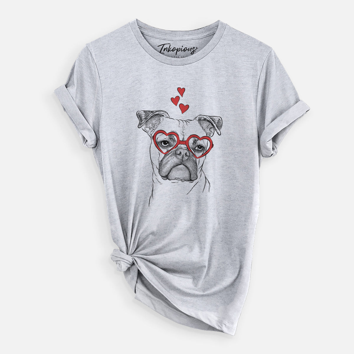 Valentine Mack the Bugg (Boston Terrier/Pug) - Unisex Crewneck