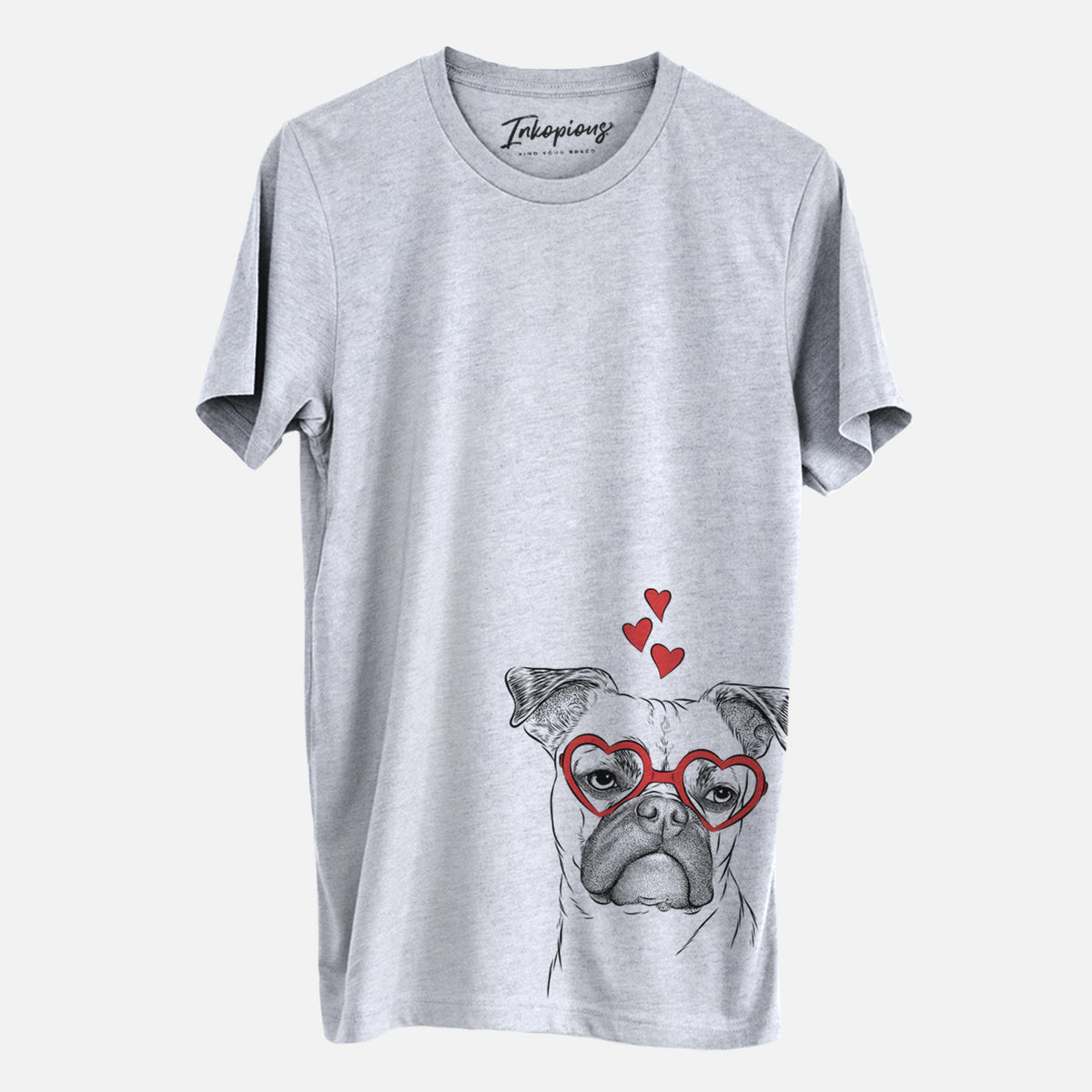 Valentine Mack the Bugg (Boston Terrier/Pug) - Unisex Crewneck