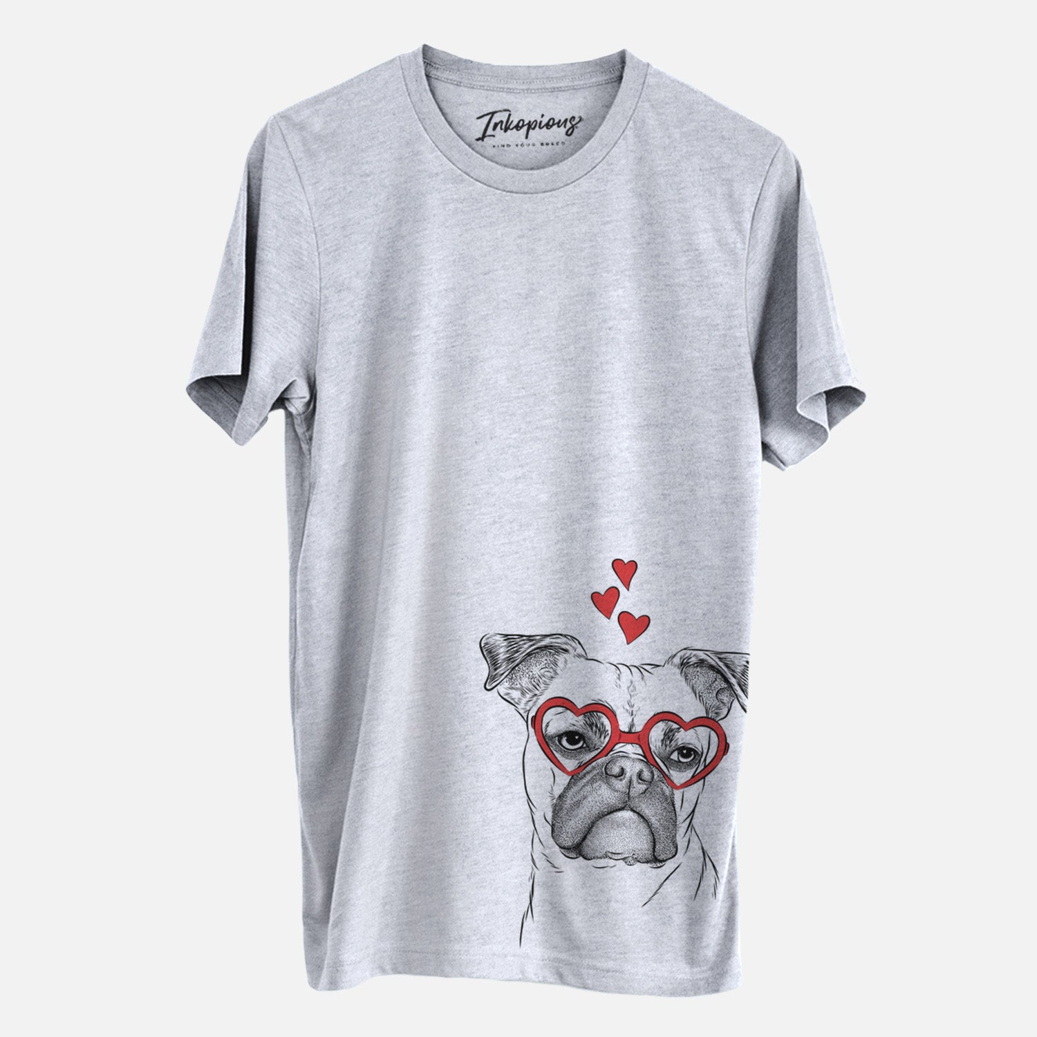 Valentine Mack the Bugg (Boston Terrier/Pug) - Unisex Crewneck