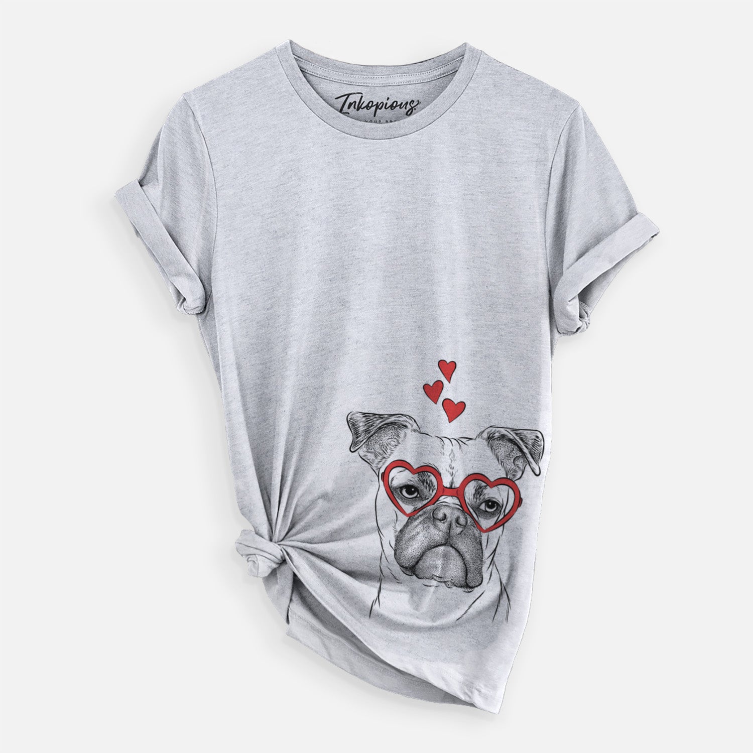 Valentine Mack the Bugg (Boston Terrier/Pug) - Unisex Crewneck