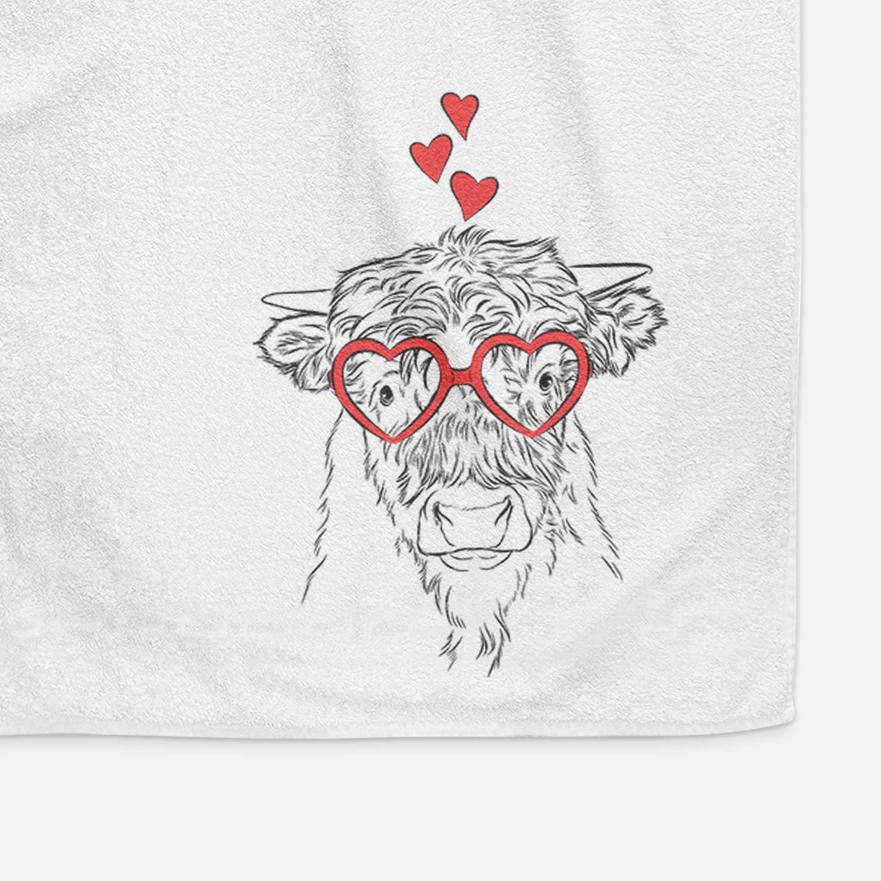 Mack the Scottish Highland Cow Decorative Hand Towel