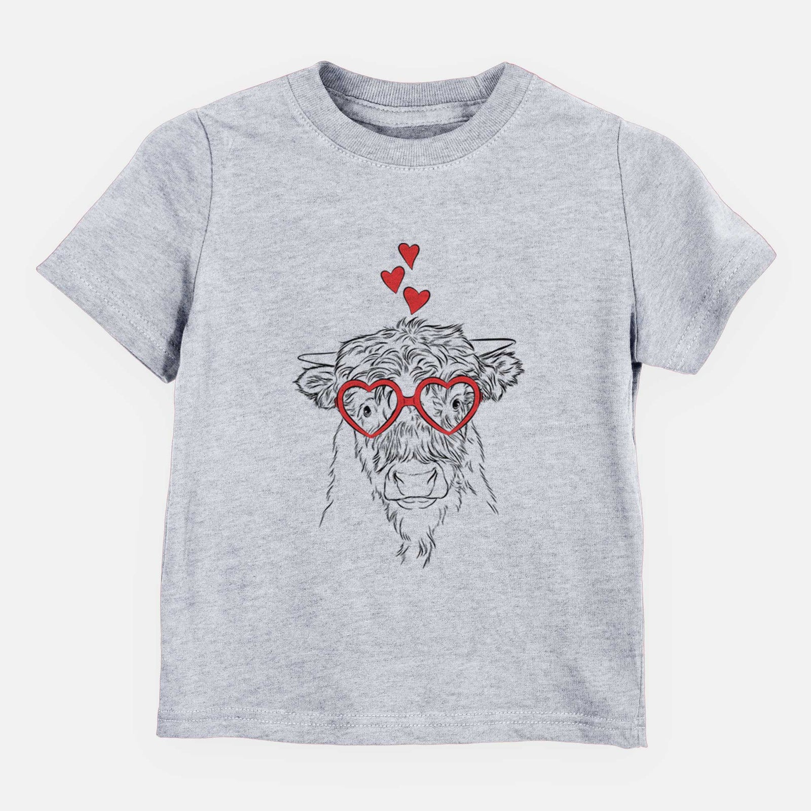 Valentine Mack the Scottish Highland Cow - Kids/Youth/Toddler Shirt