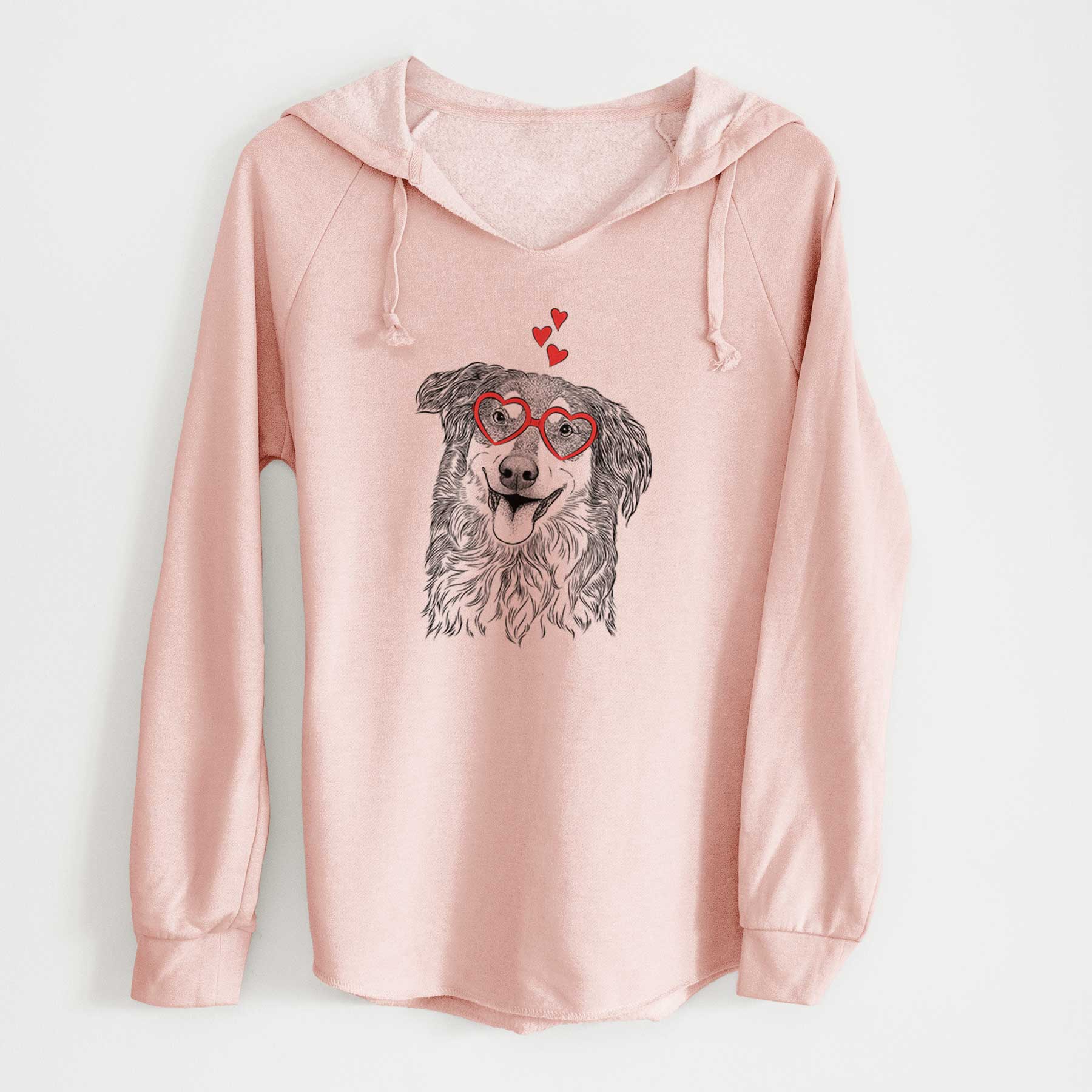 Valentine Maddie the English Shepherd - Cali Wave Hooded Sweatshirt