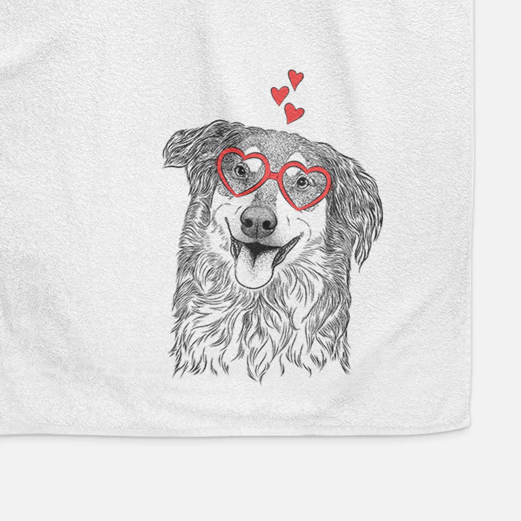 Maddie the English Shepherd Decorative Hand Towel