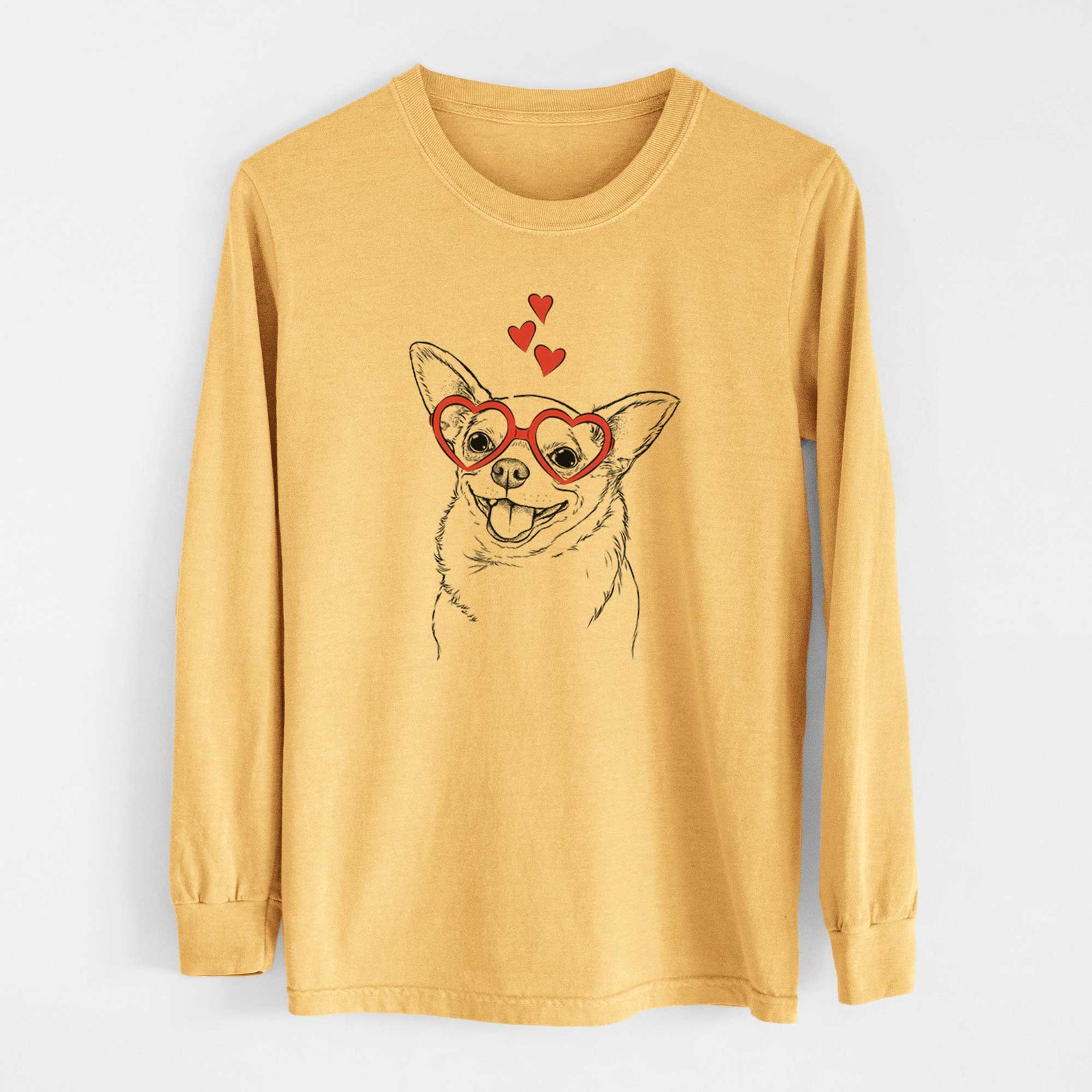 Valentine Maddison Pearl the Chihuahua - Heavyweight 100% Cotton Long Sleeve