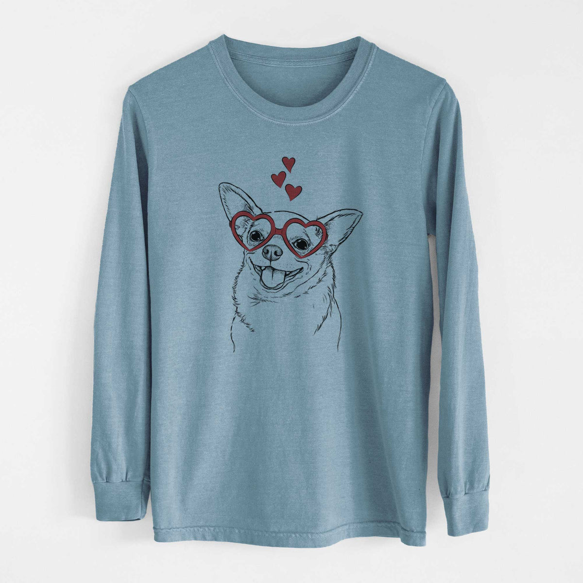 Valentine Maddison Pearl the Chihuahua - Heavyweight 100% Cotton Long Sleeve