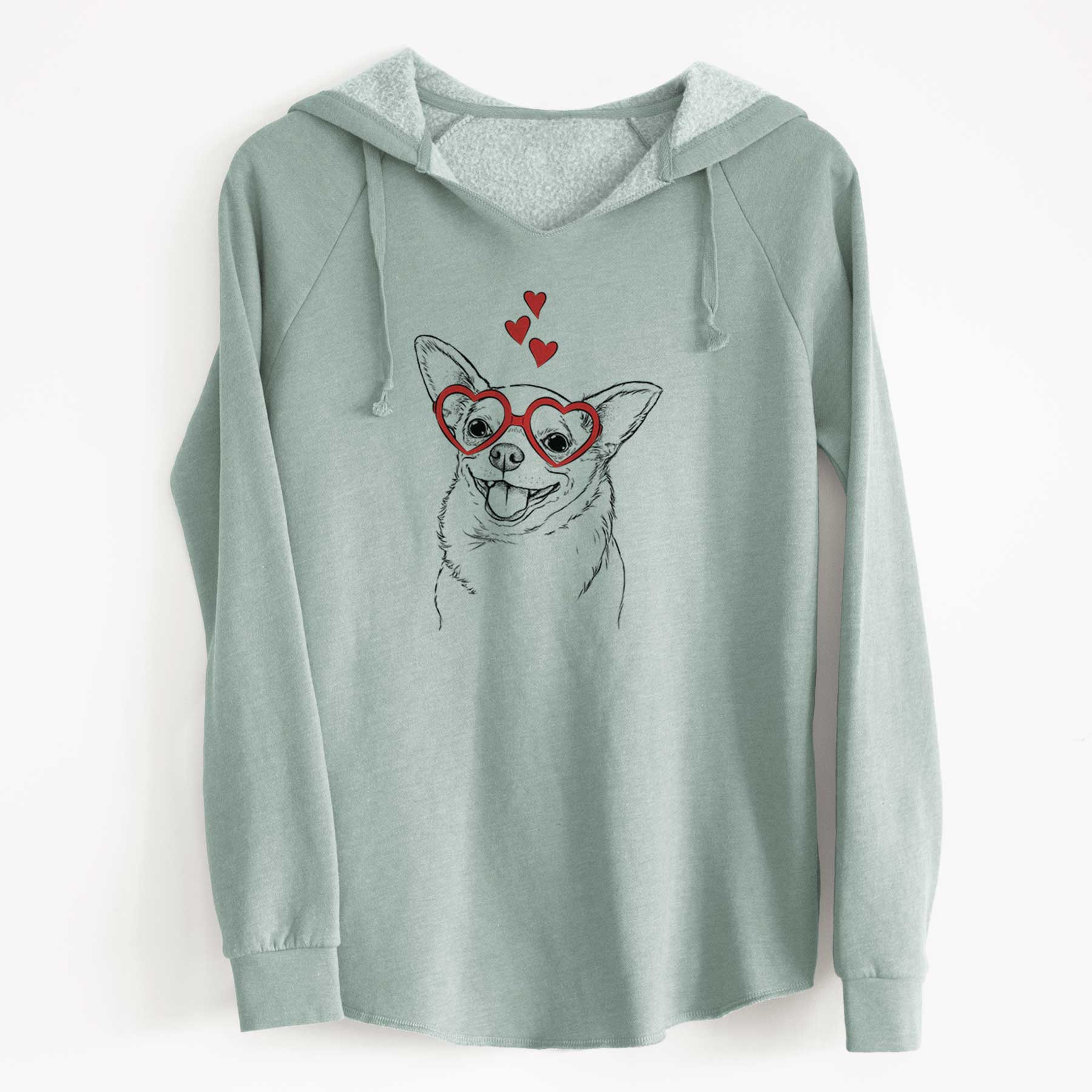 Valentine Maddison Pearl the Chihuahua - Cali Wave Hooded Sweatshirt