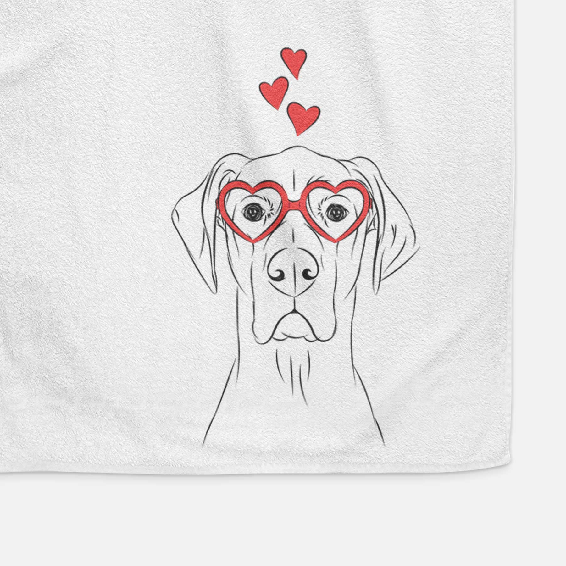 Maddox the Great Dane Decorative Hand Towel