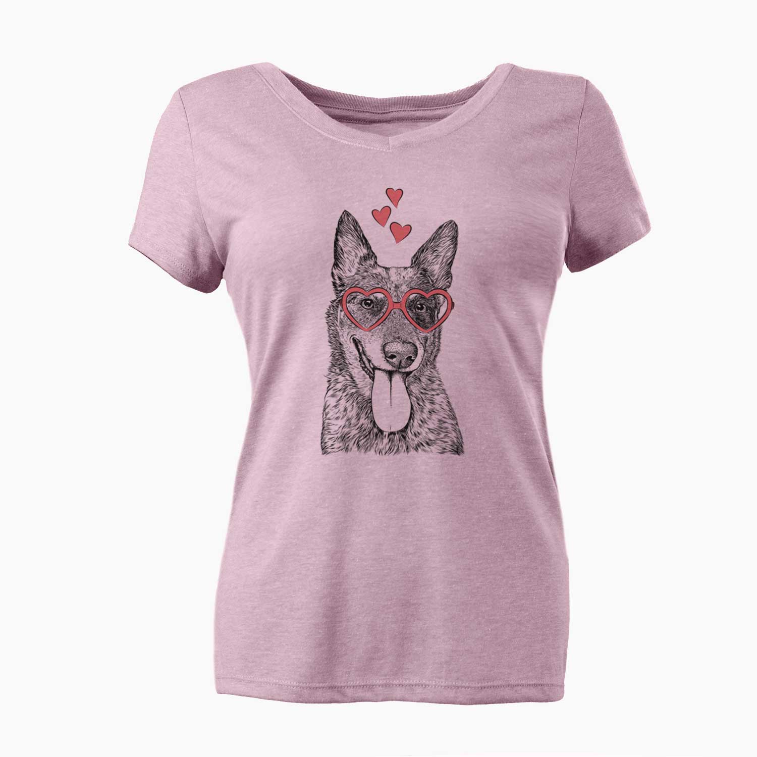 Valentine Madison the Blue Heeler - Women's V-neck Shirt