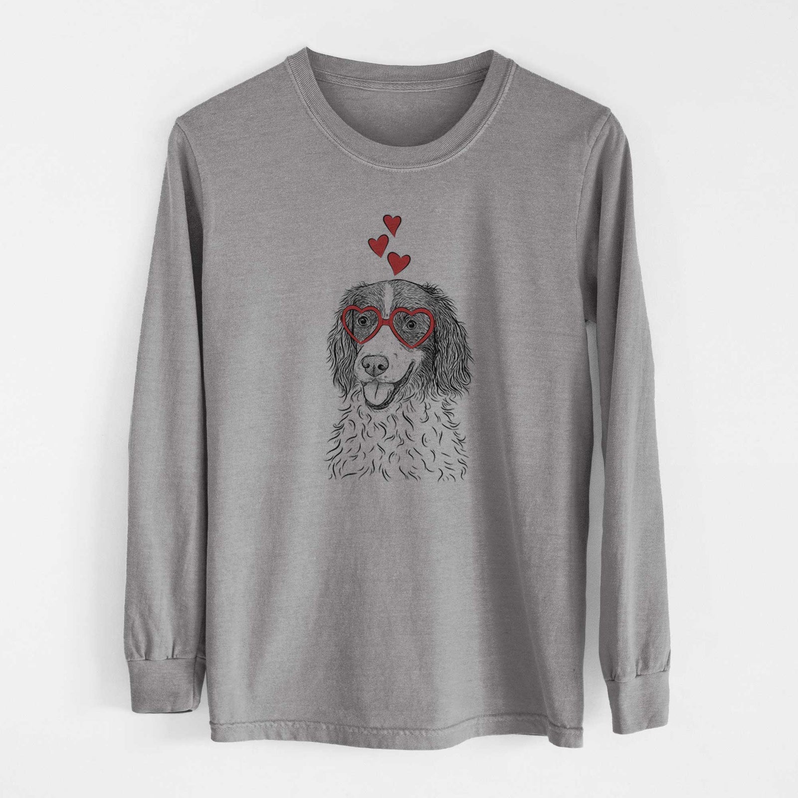 Valentine Maggie the Springer Spaniel - Heavyweight 100% Cotton Long Sleeve