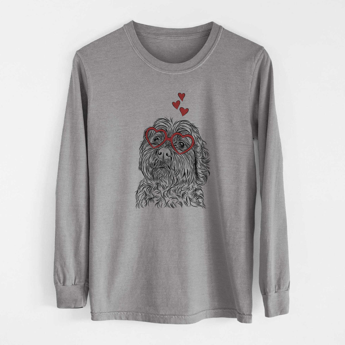 Valentine Maggie Girl the Cockapoo - Heavyweight 100% Cotton Long Sleeve