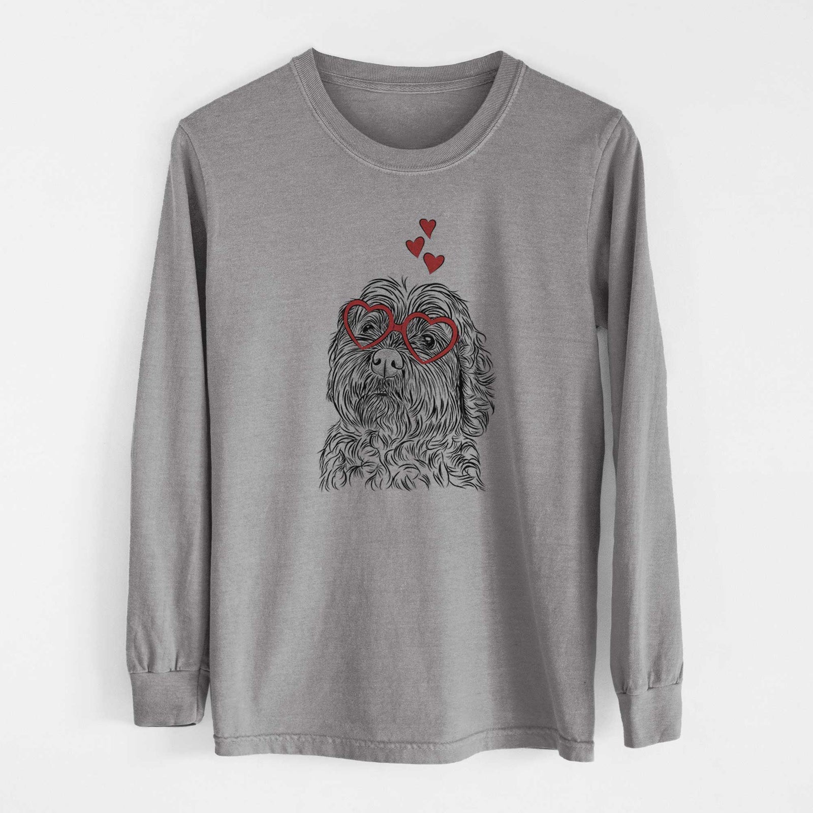 Valentine Maggie Girl the Cockapoo - Heavyweight 100% Cotton Long Sleeve