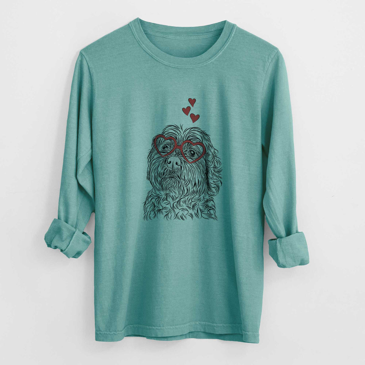 Valentine Maggie Girl the Cockapoo - Heavyweight 100% Cotton Long Sleeve