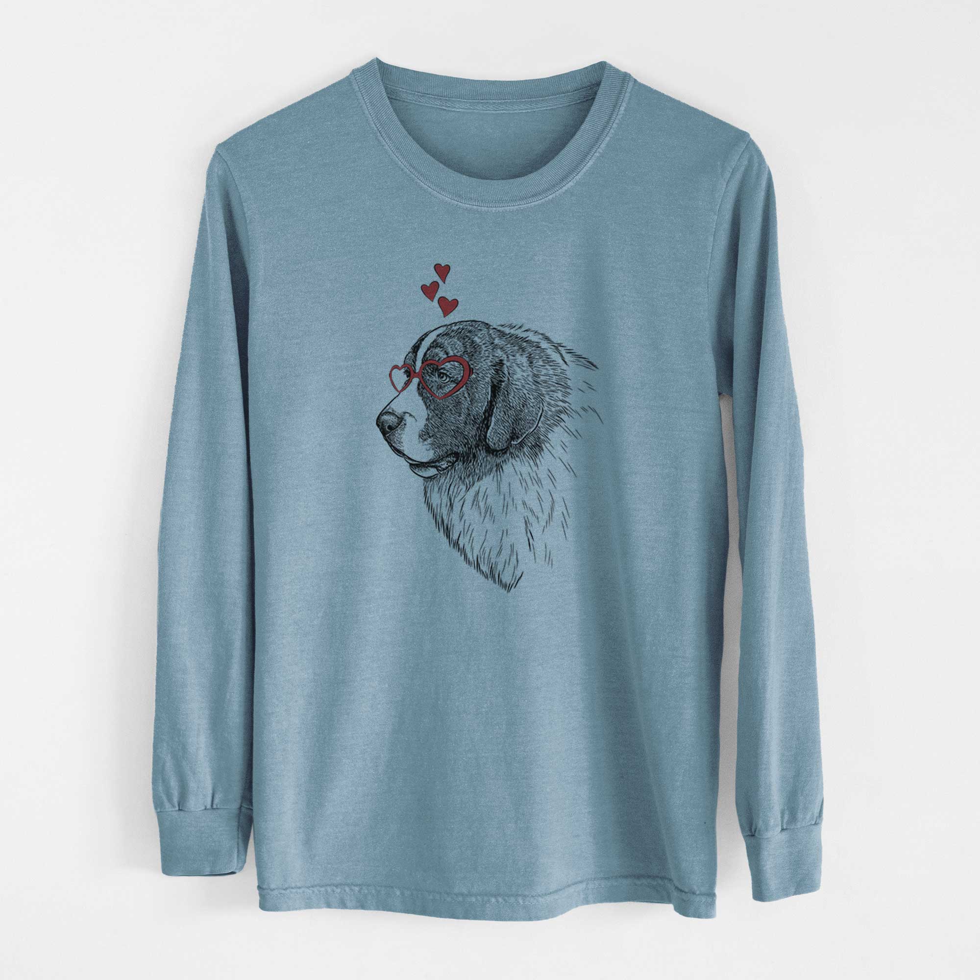 Valentine Magnus the Pyrenean Mastiff - Heavyweight 100% Cotton Long Sleeve