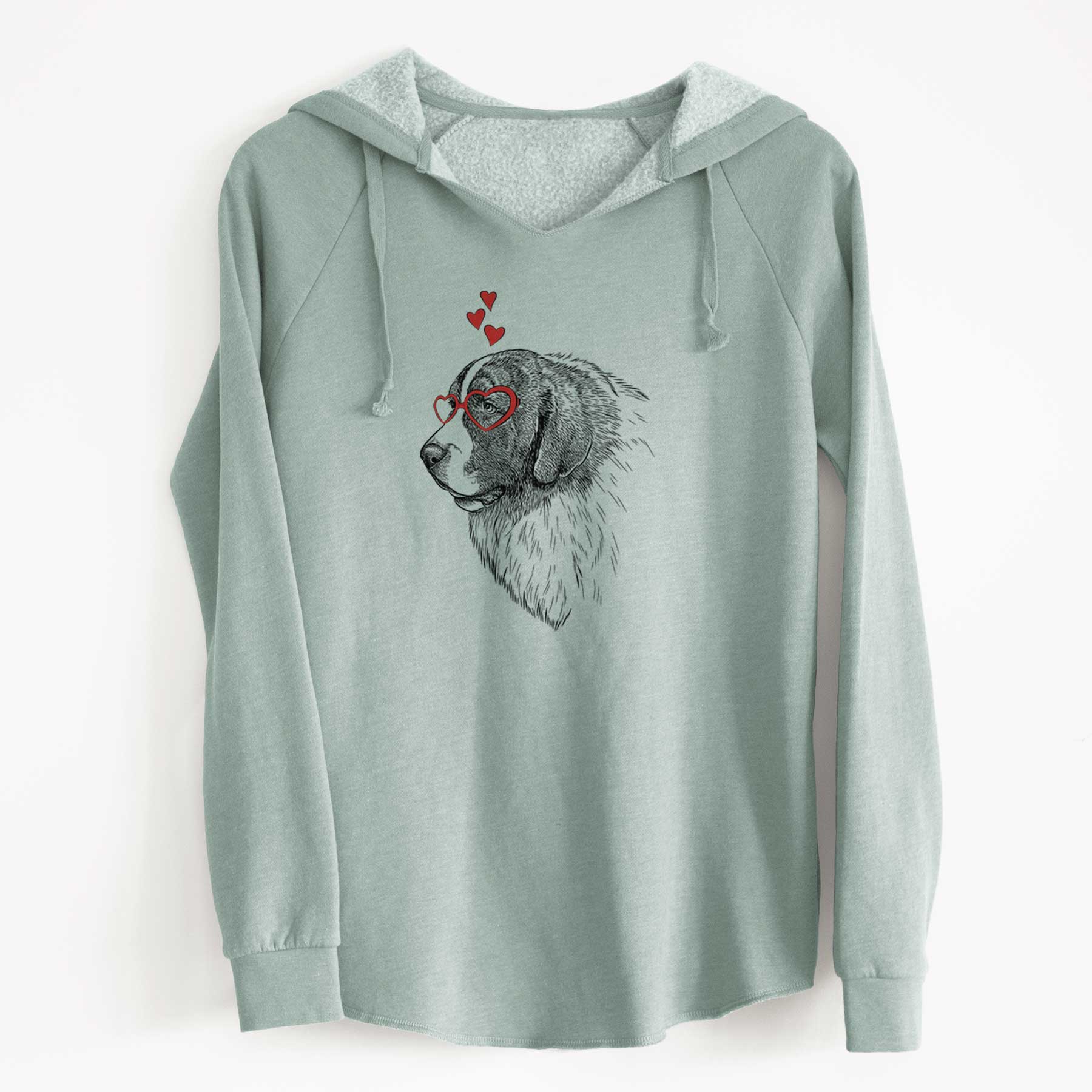 Valentine Magnus the Pyrenean Mastiff - Cali Wave Hooded Sweatshirt