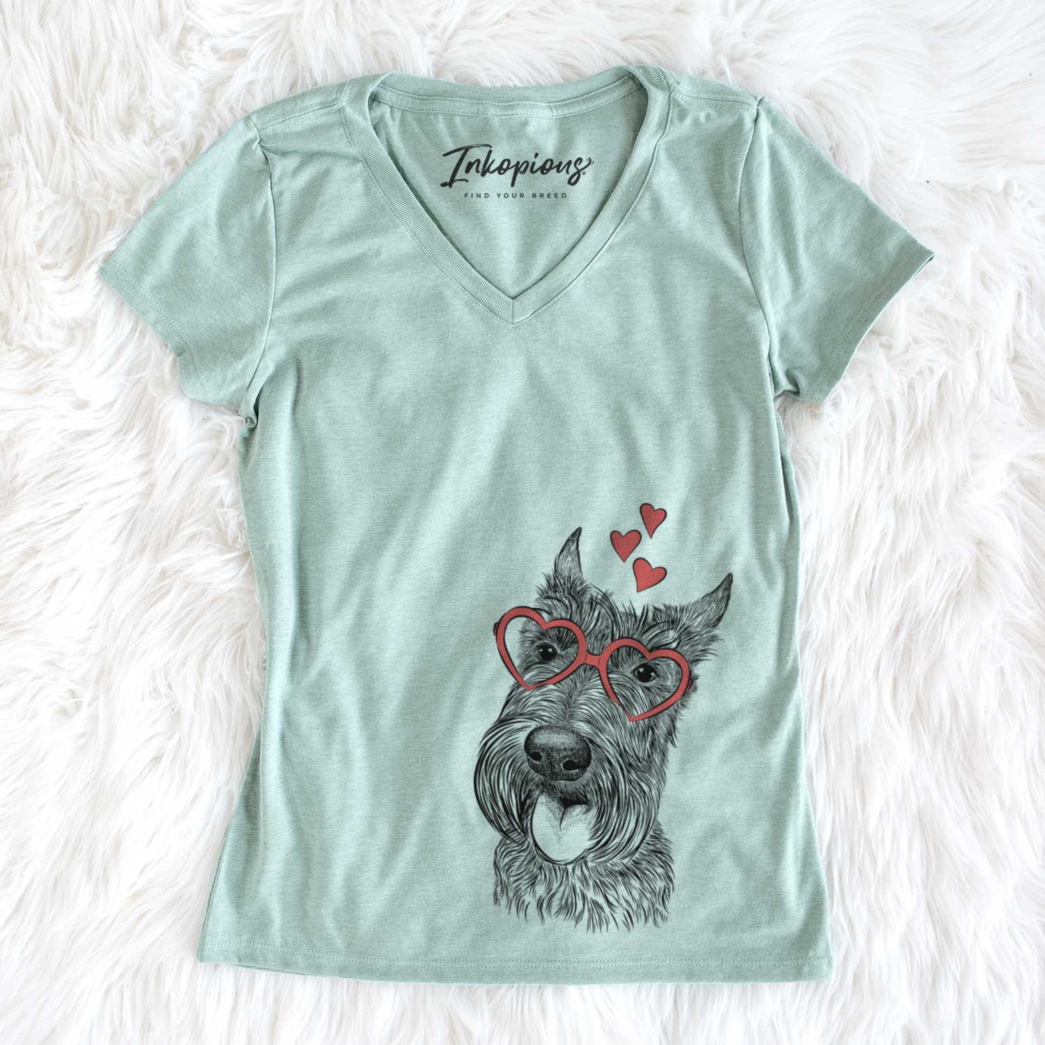 Magnus the Scottish Terrier - Women's V-neck Shirt