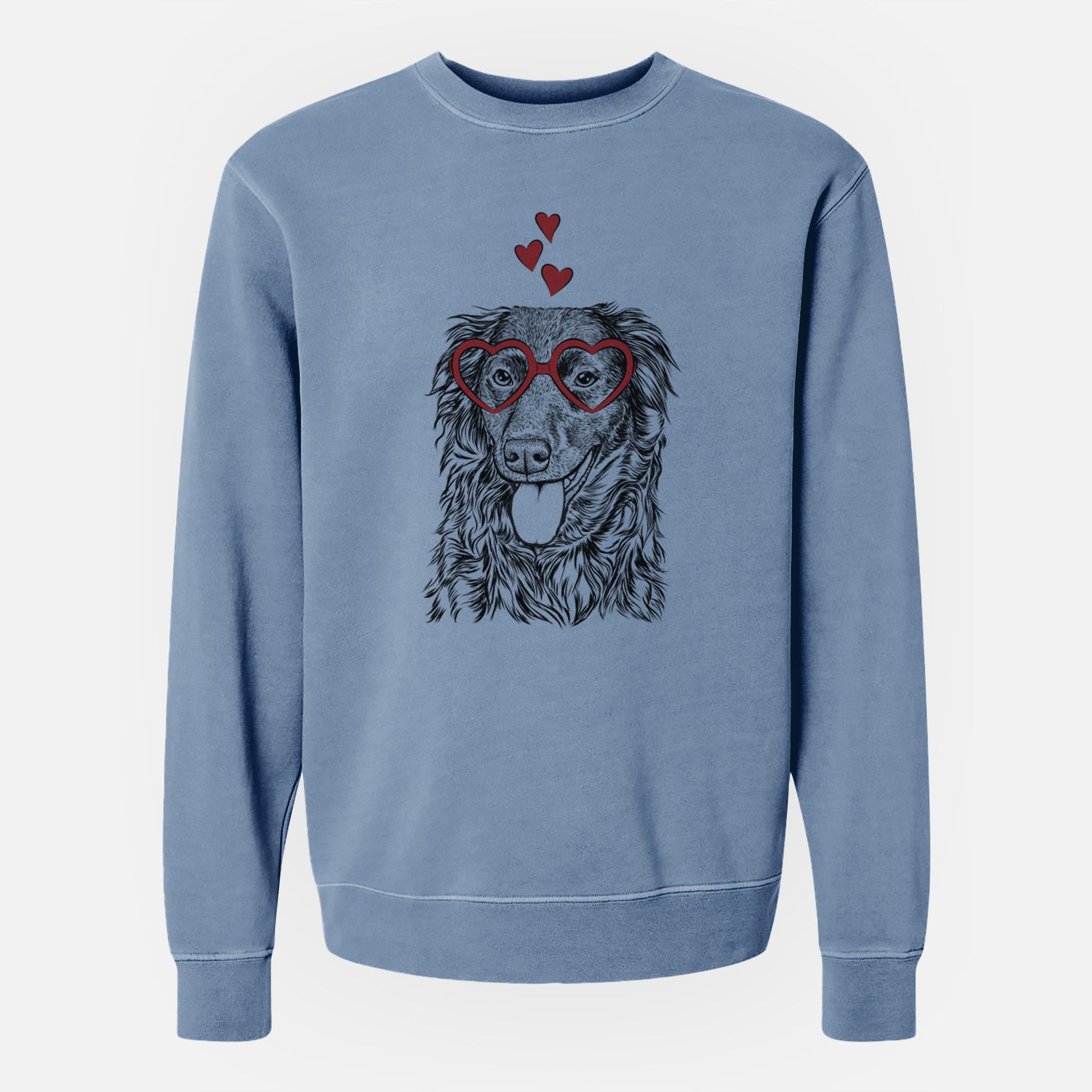 Valentine Maisie Mae the Aussiedor - Unisex Pigment Dyed Crew Sweatshirt