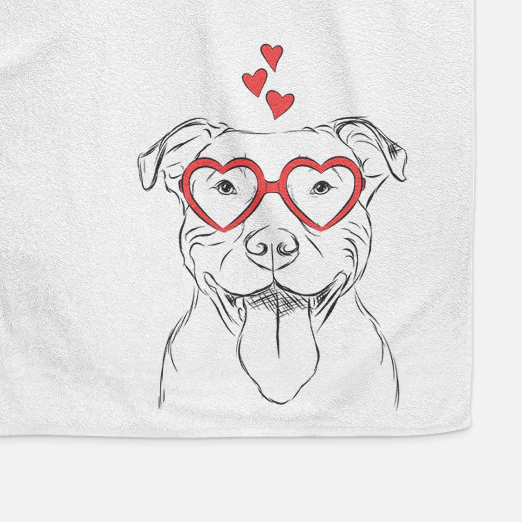 Major the Pitbull Decorative Hand Towel