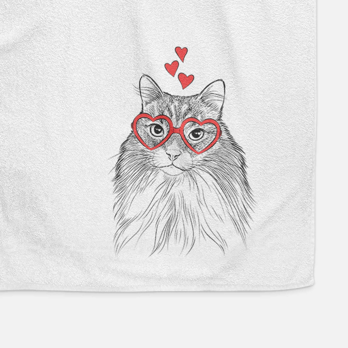 Maks the Siberian Cat Decorative Hand Towel
