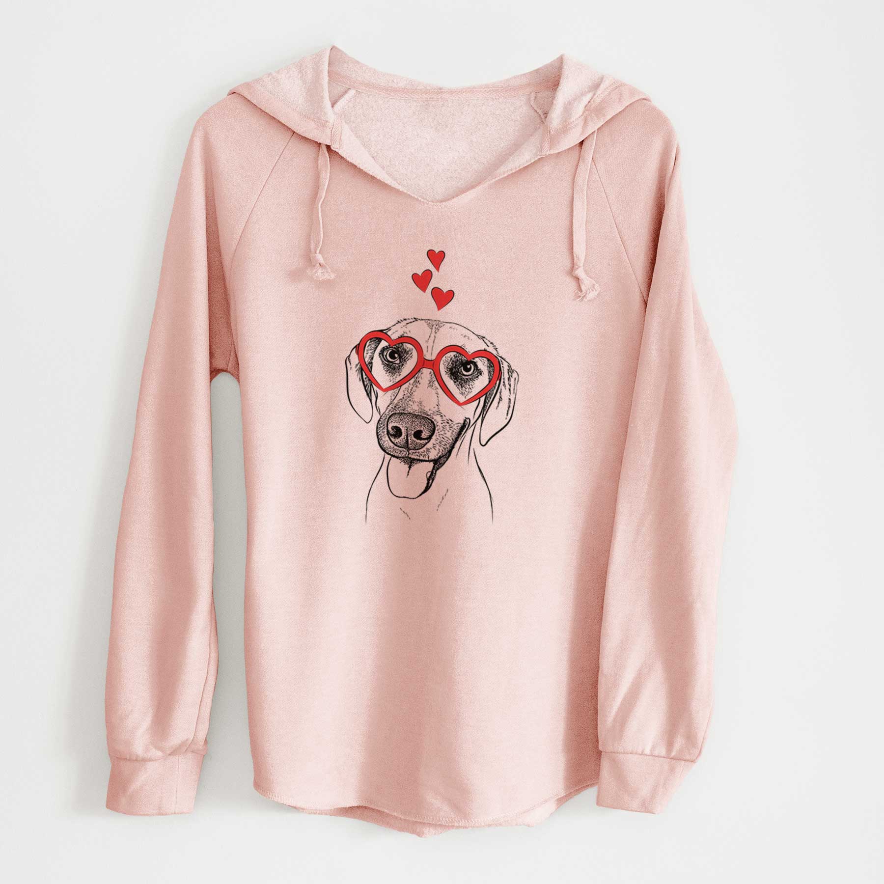 Valentine Malia the American Foxhound Mix - Cali Wave Hooded Sweatshirt