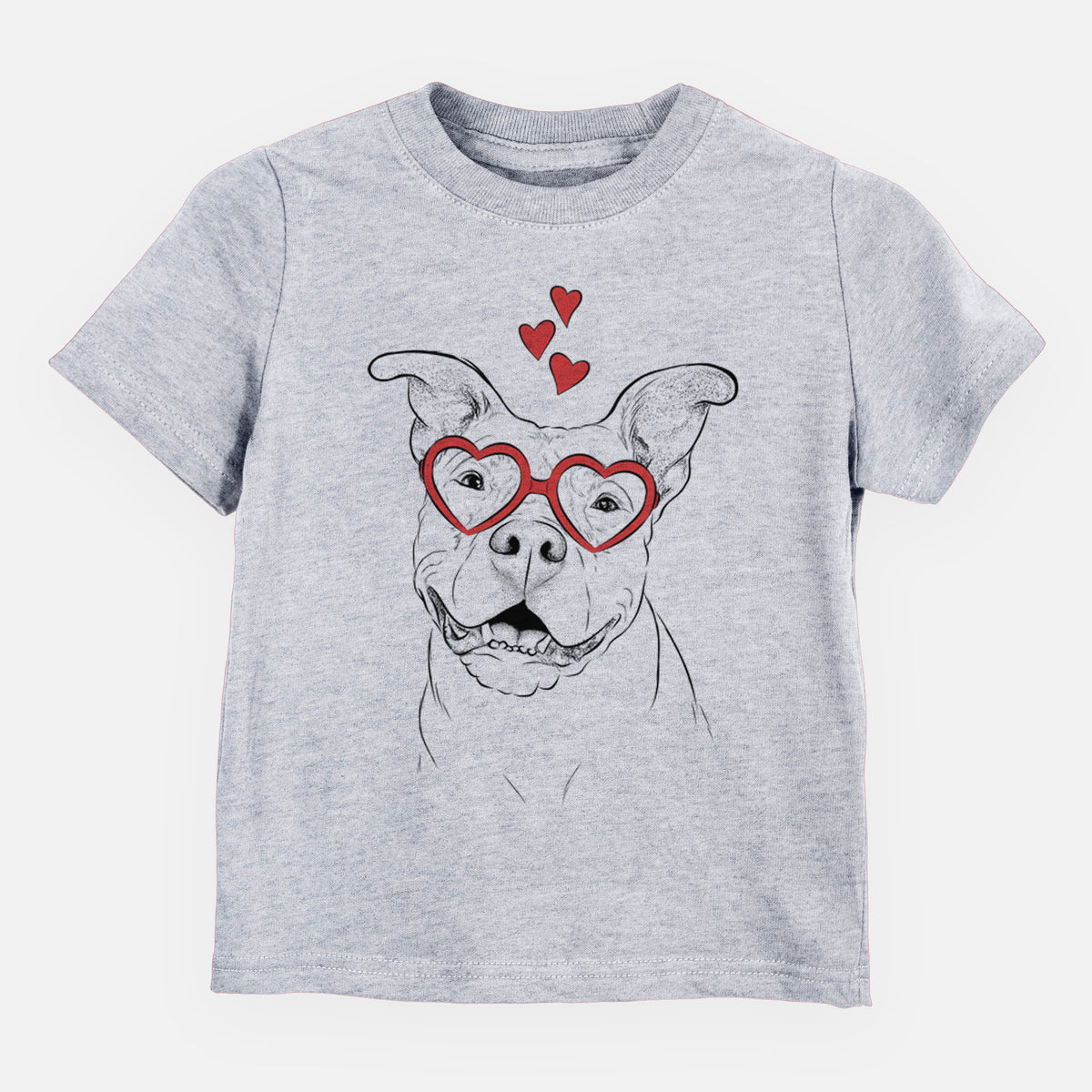 Valentine Malibu the Staffordshire Terrier/Pitbull Mix - Kids/Youth/Toddler Shirt