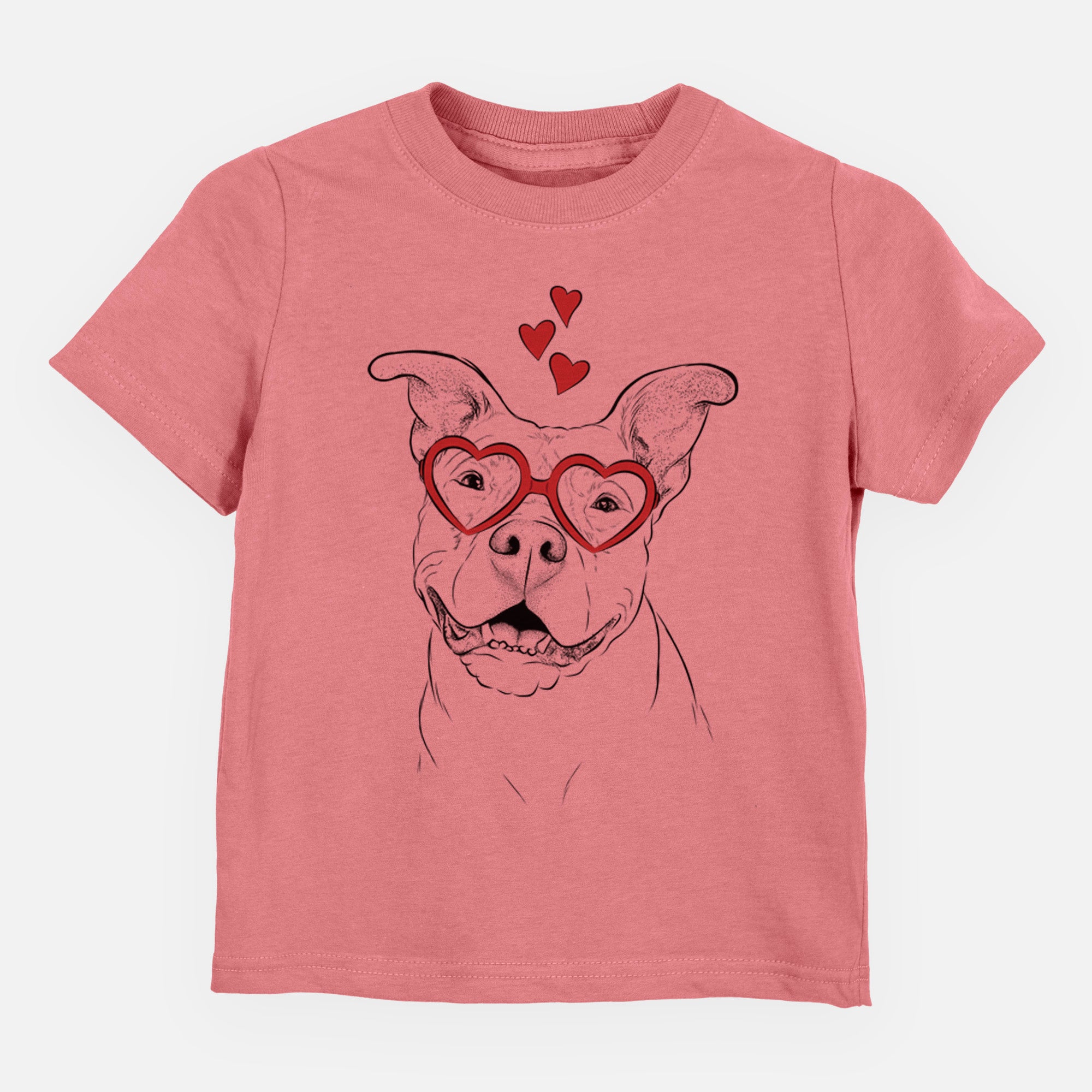 Valentine Malibu the Staffordshire Terrier/Pitbull Mix - Kids/Youth/Toddler Shirt