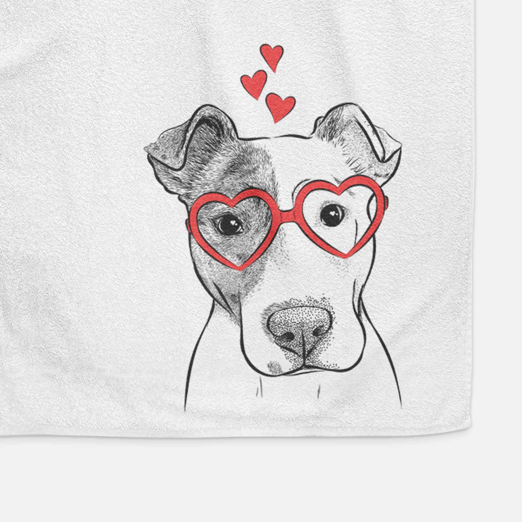 Manchi the Pitbull Mix Decorative Hand Towel