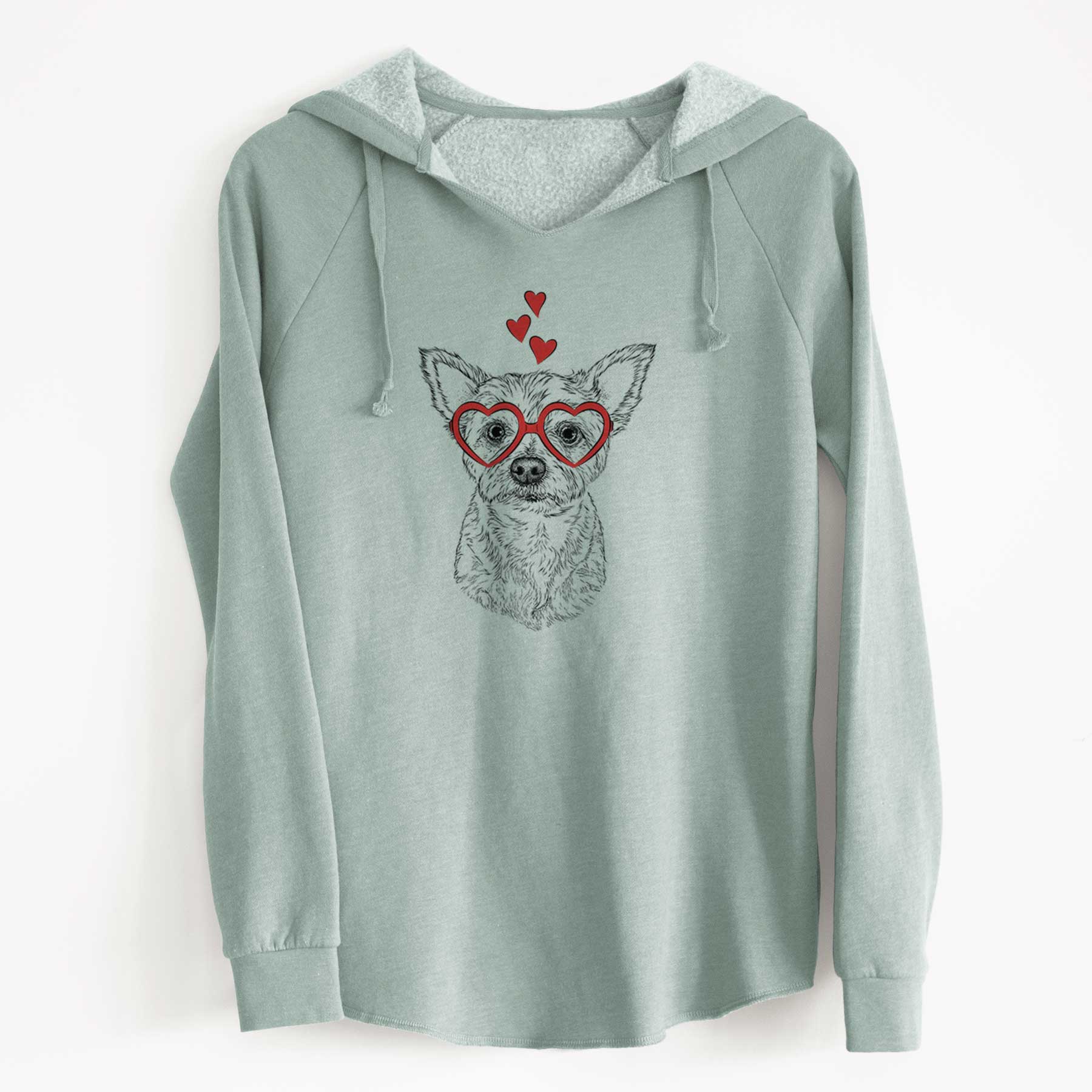 Valentine Mango the Yorker Cairn Terrier Mix - Cali Wave Hooded Sweatshirt