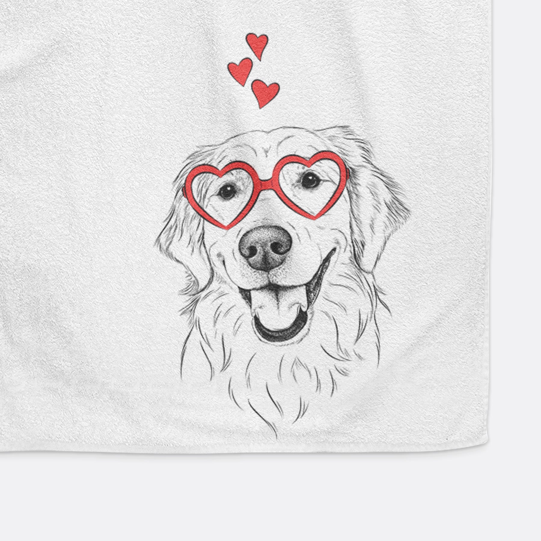 Maple the Golden Retriever Decorative Hand Towel