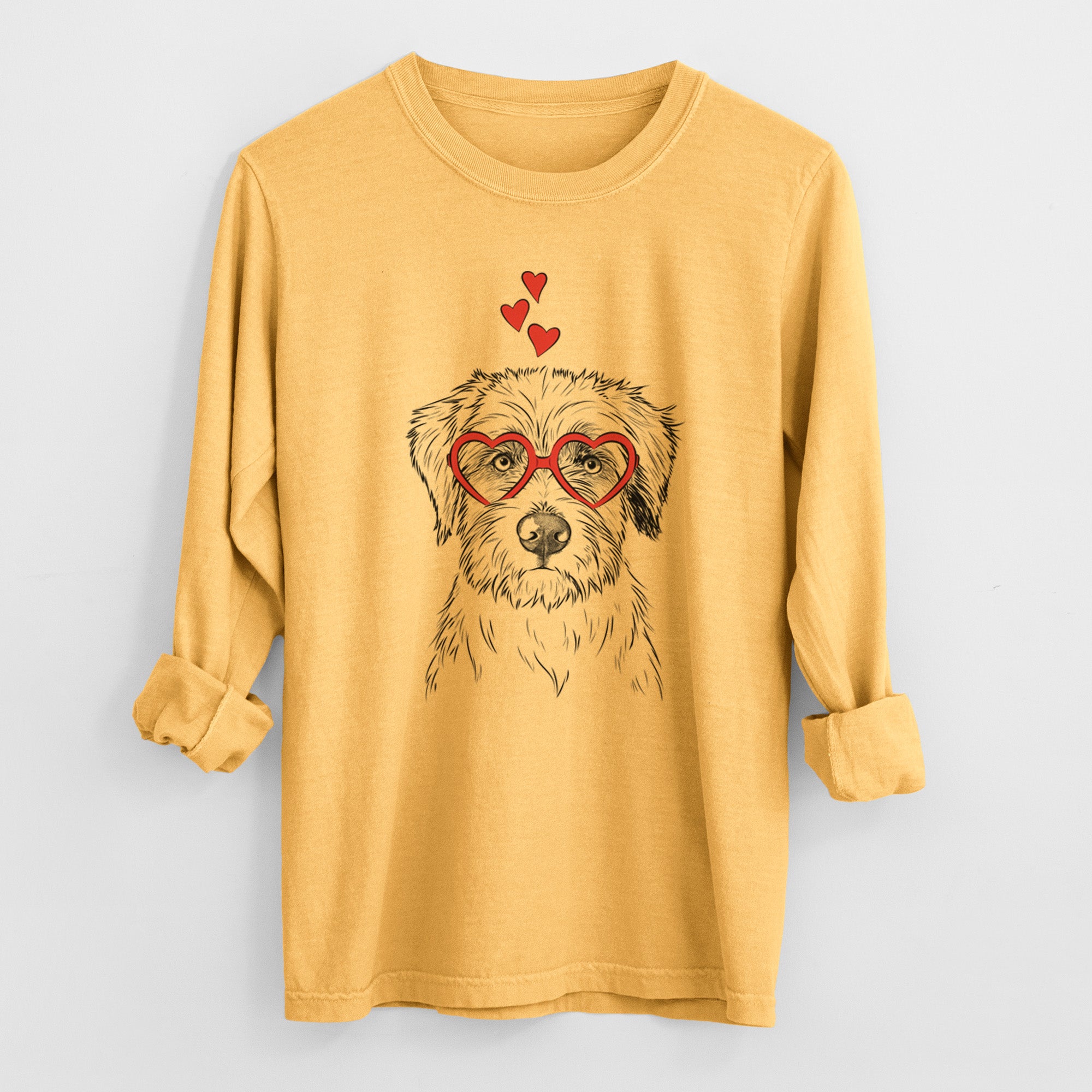 Valentine Marek the Bernedoodle - Heavyweight 100% Cotton Long Sleeve