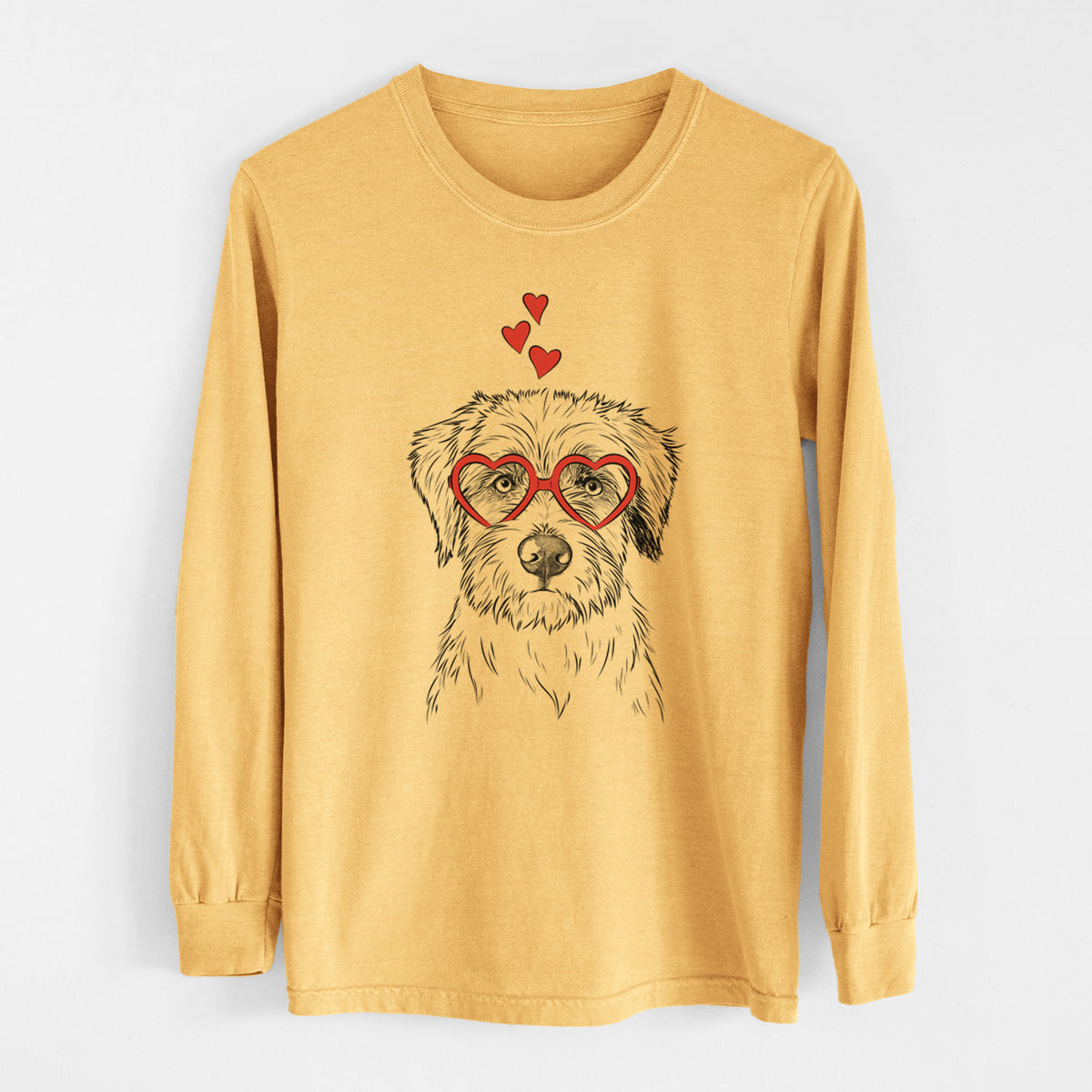 Valentine Marek the Bernedoodle - Heavyweight 100% Cotton Long Sleeve