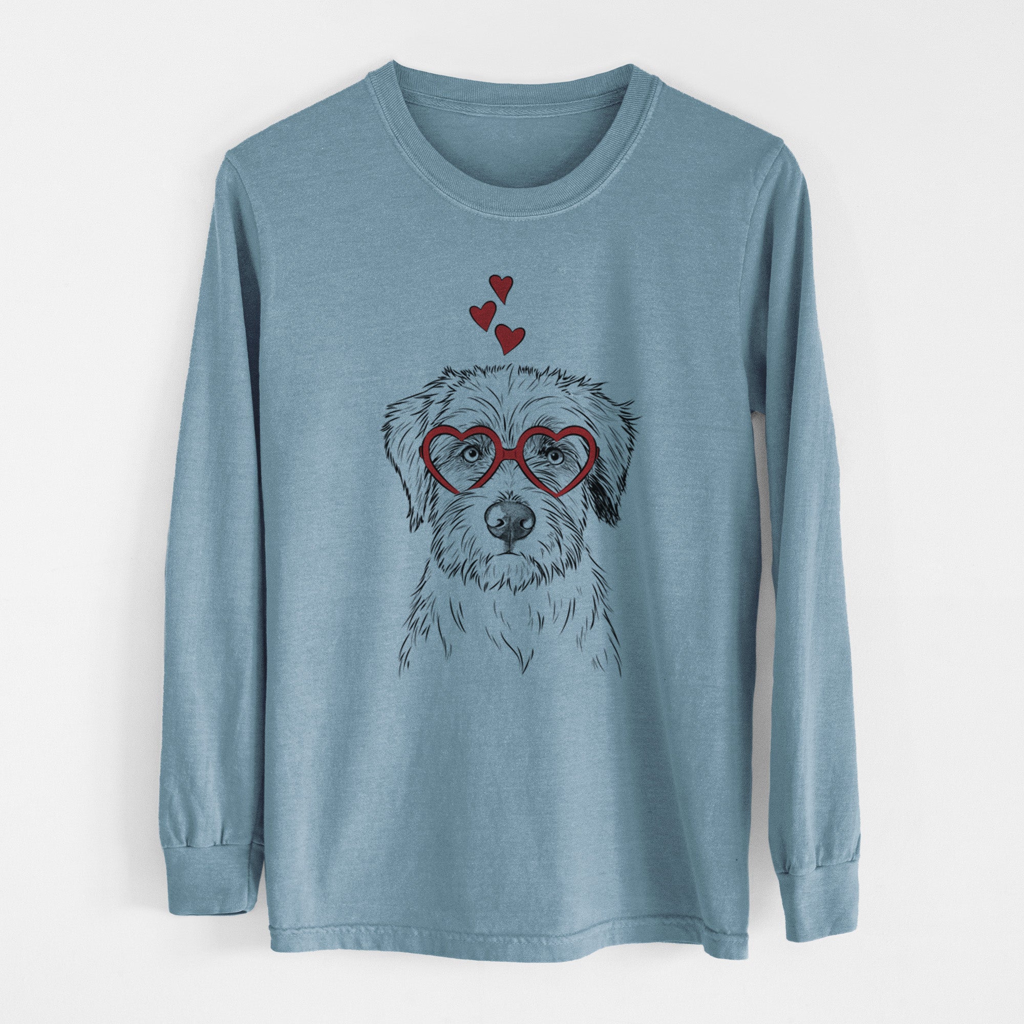 Valentine Marek the Bernedoodle - Heavyweight 100% Cotton Long Sleeve