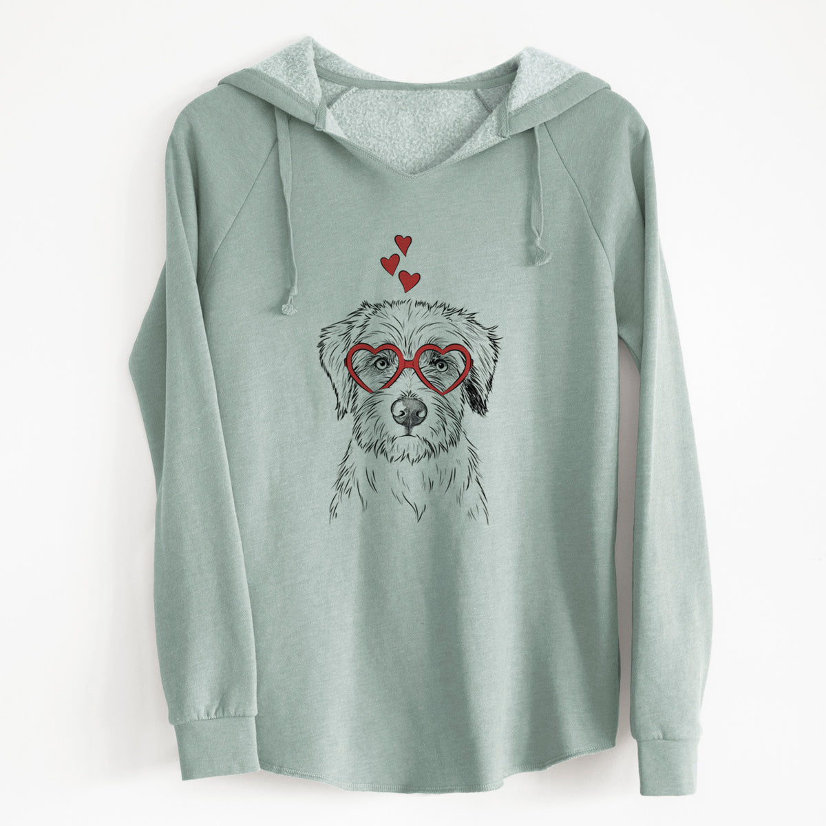 Valentine Marek the Bernedoodle - Cali Wave Hooded Sweatshirt
