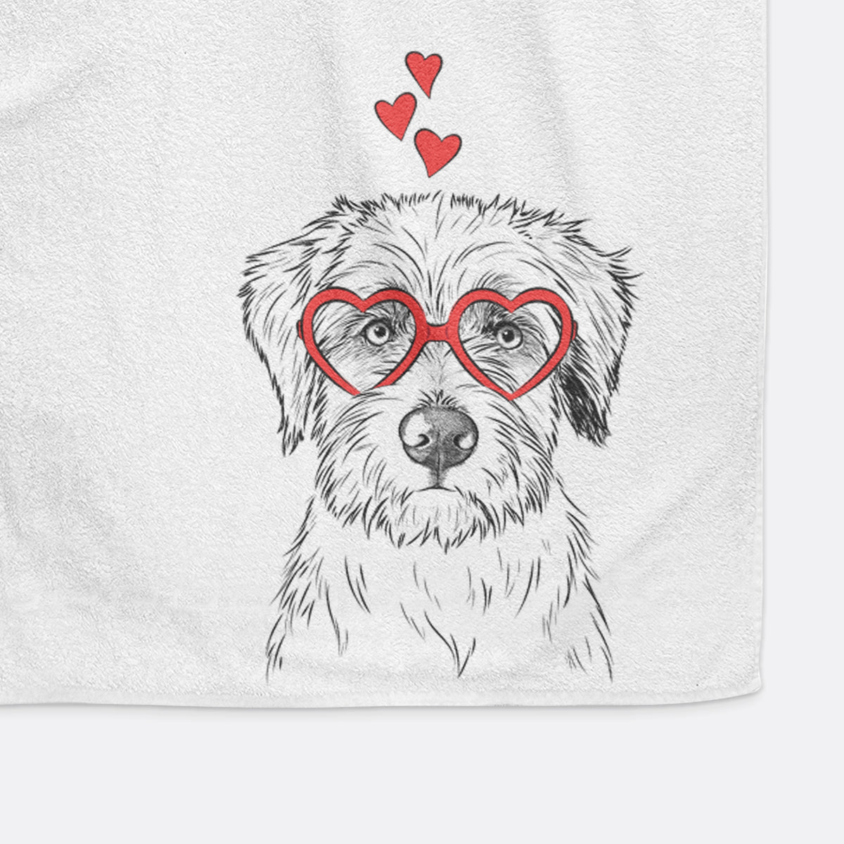 Marek the Bernedoodle Decorative Hand Towel