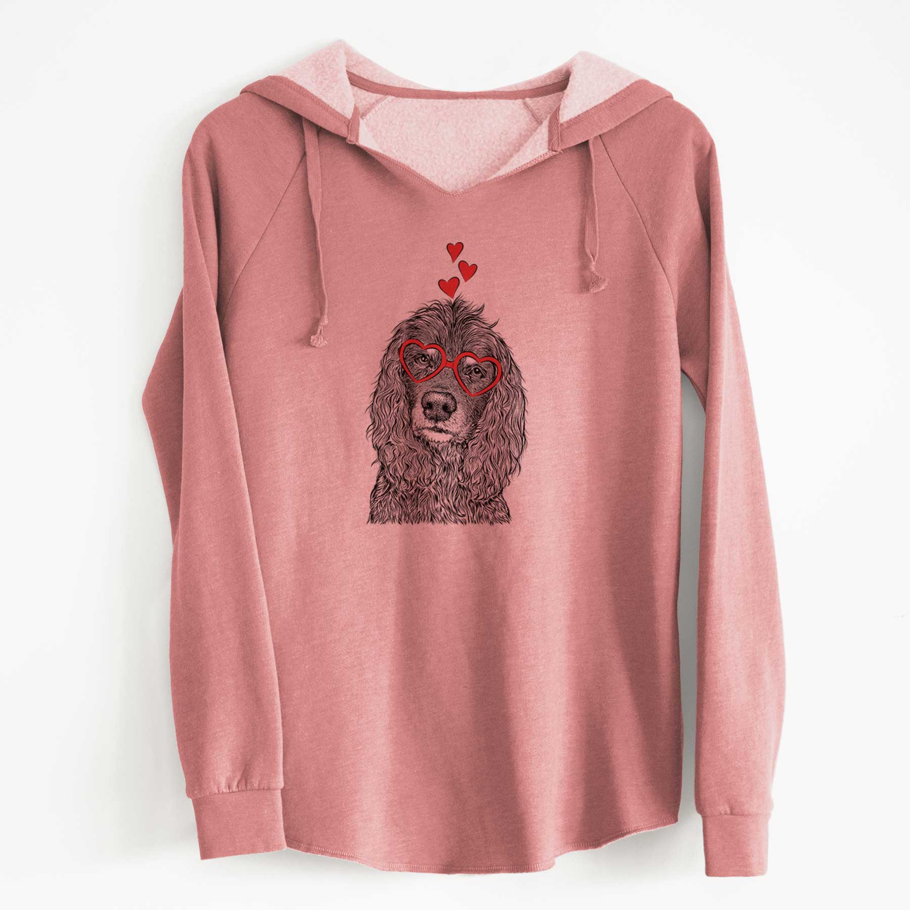 Valentine Marley Boy the American Cocker Spaniel - Cali Wave Hooded Sweatshirt