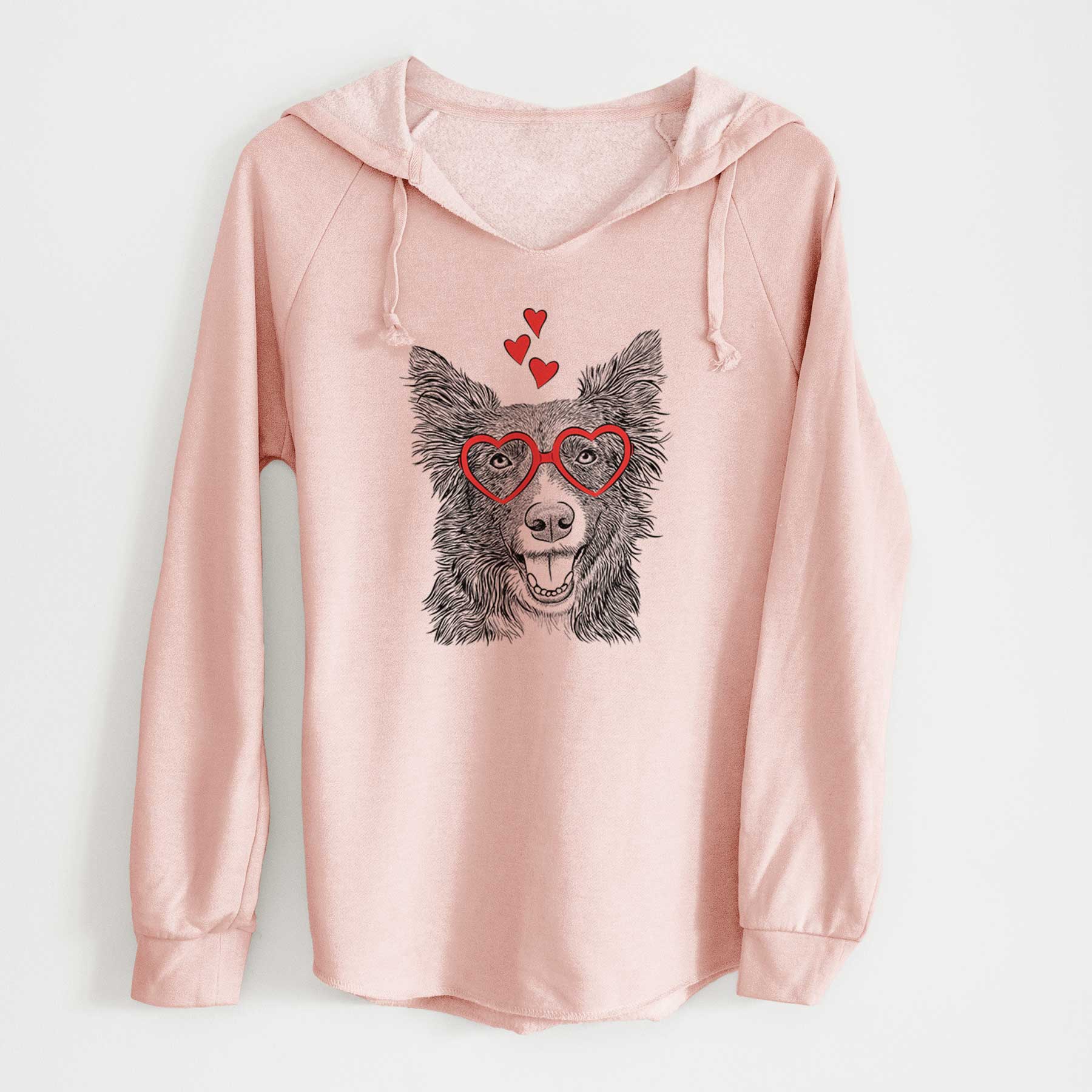 Valentine Marti the Border Collie - Cali Wave Hooded Sweatshirt