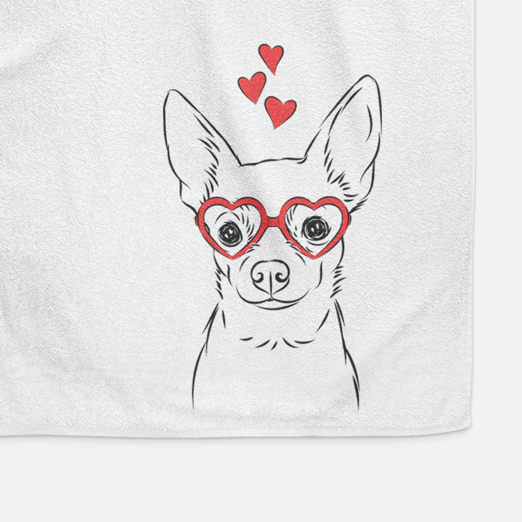 Martini the Chihuahua Decorative Hand Towel