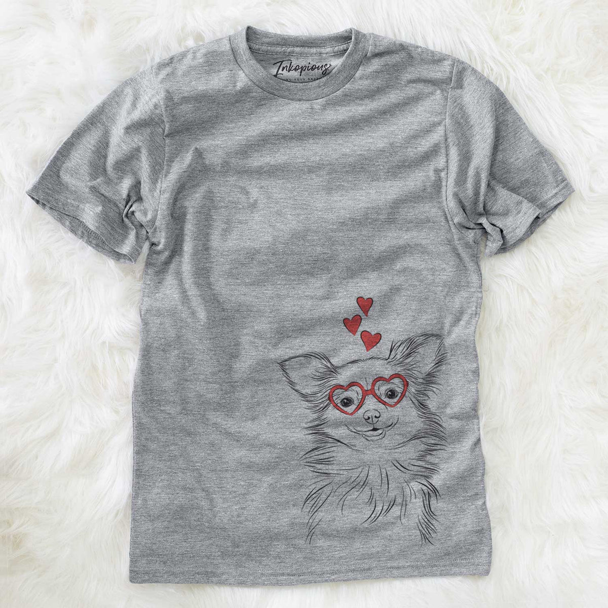 Valentine Marzi the Long Haired Chihuahua - Unisex Crewneck