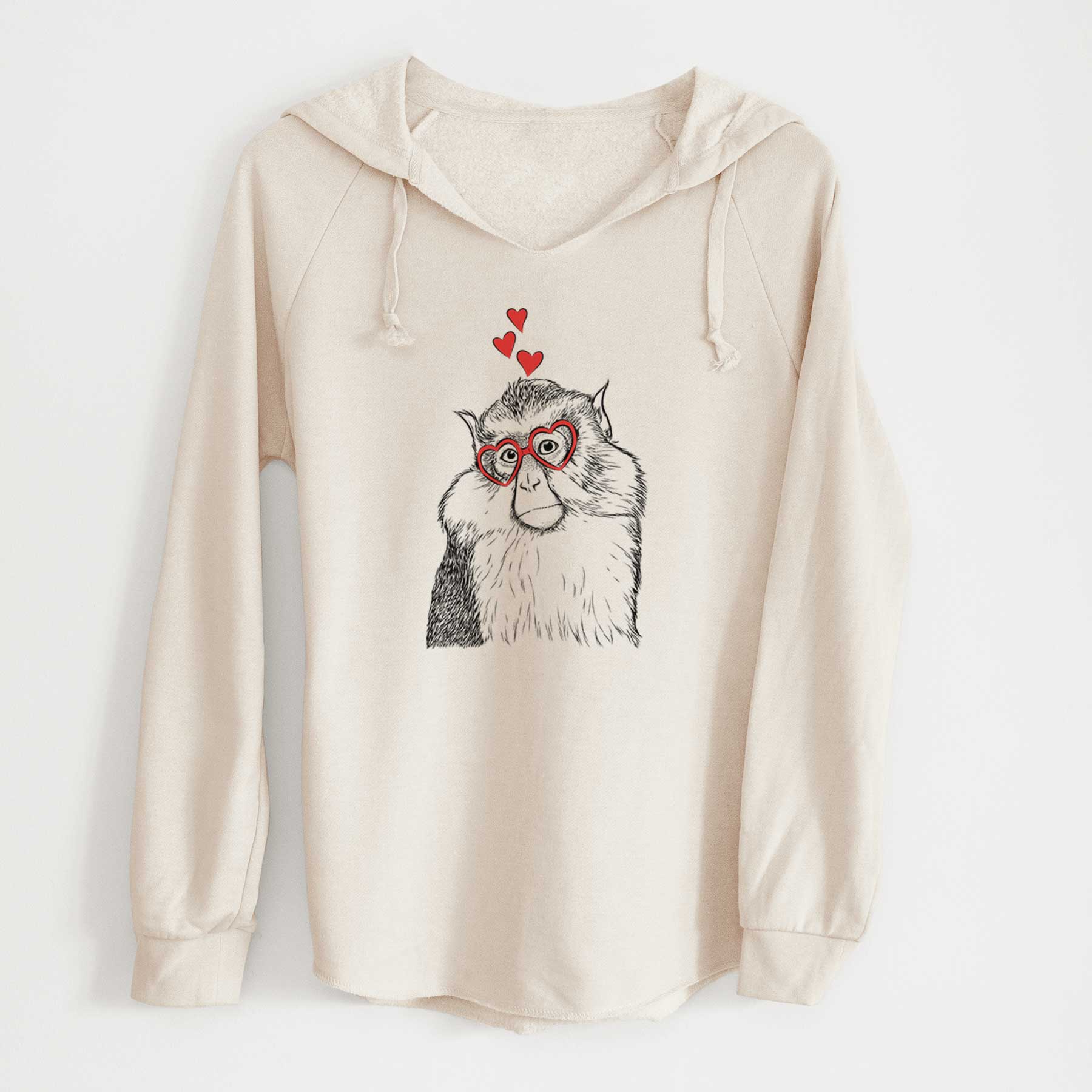 Valentine Matata the Mona Monkey - Cali Wave Hooded Sweatshirt