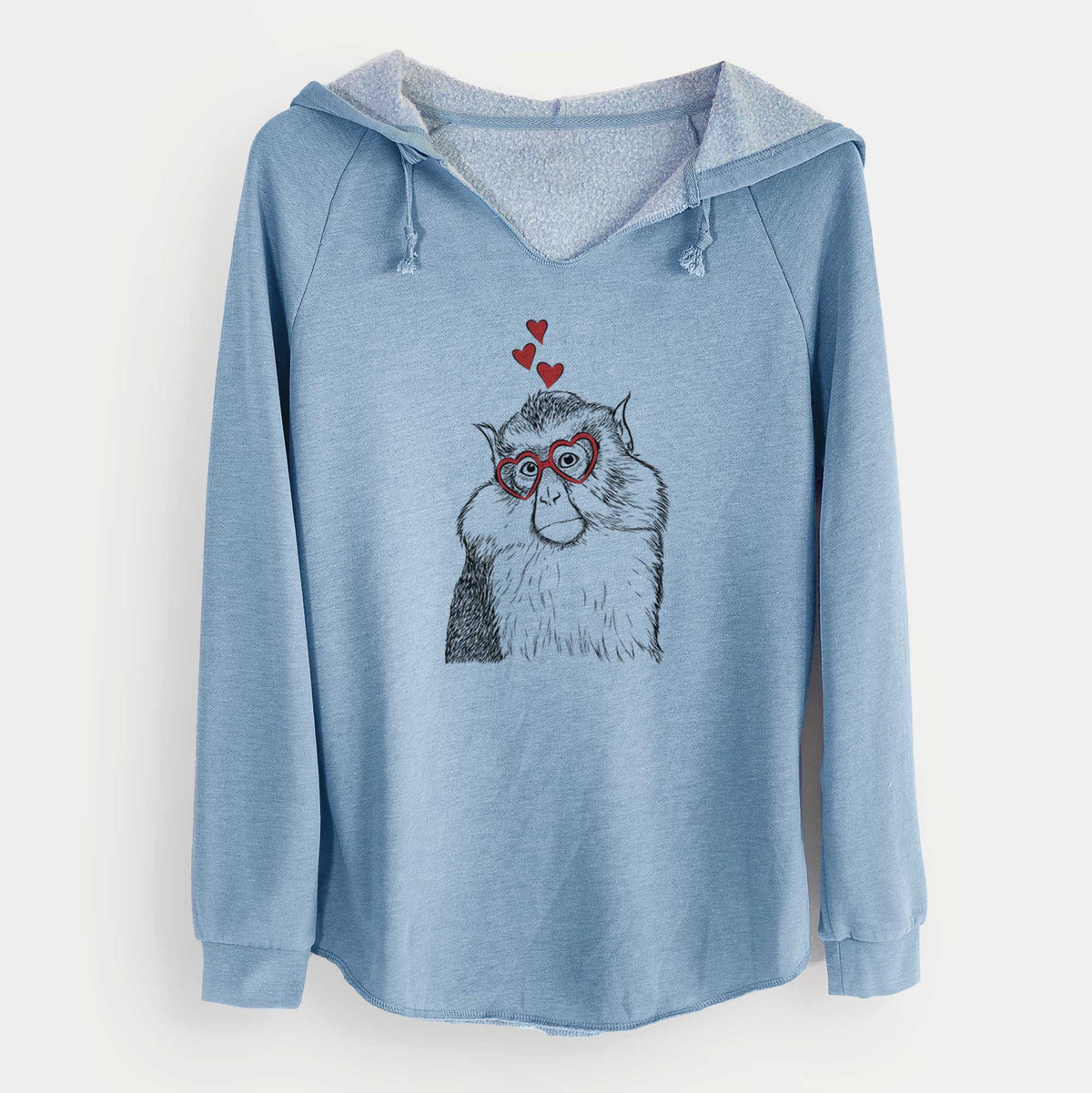Valentine Matata the Mona Monkey - Cali Wave Hooded Sweatshirt