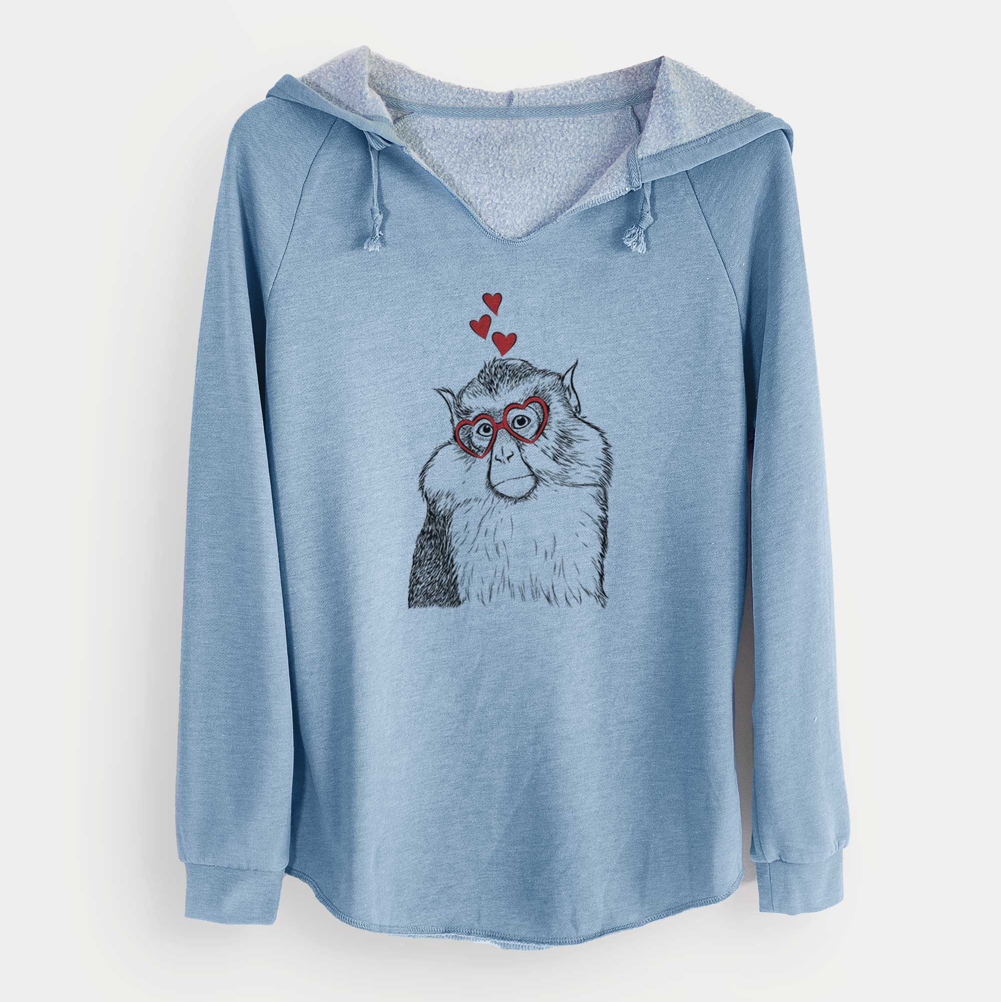 Valentine Matata the Mona Monkey - Cali Wave Hooded Sweatshirt