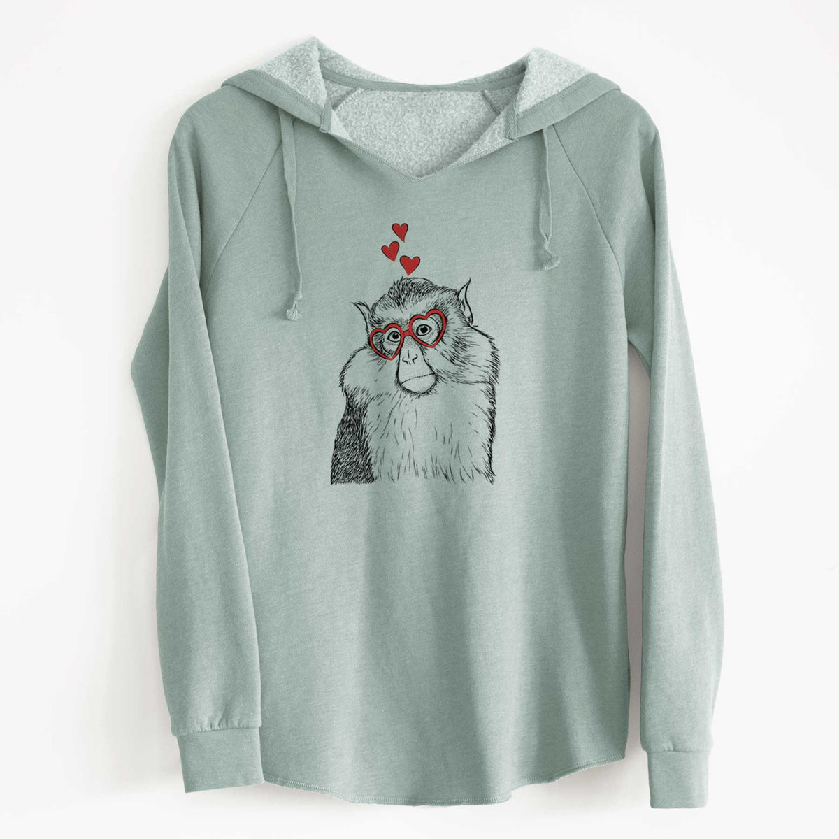Valentine Matata the Mona Monkey - Cali Wave Hooded Sweatshirt
