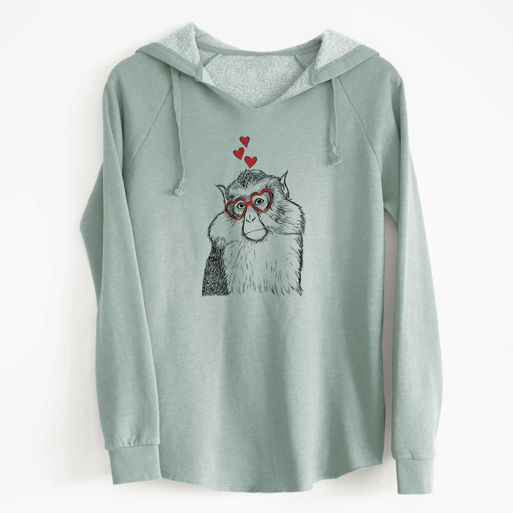 Valentine Matata the Mona Monkey - Cali Wave Hooded Sweatshirt