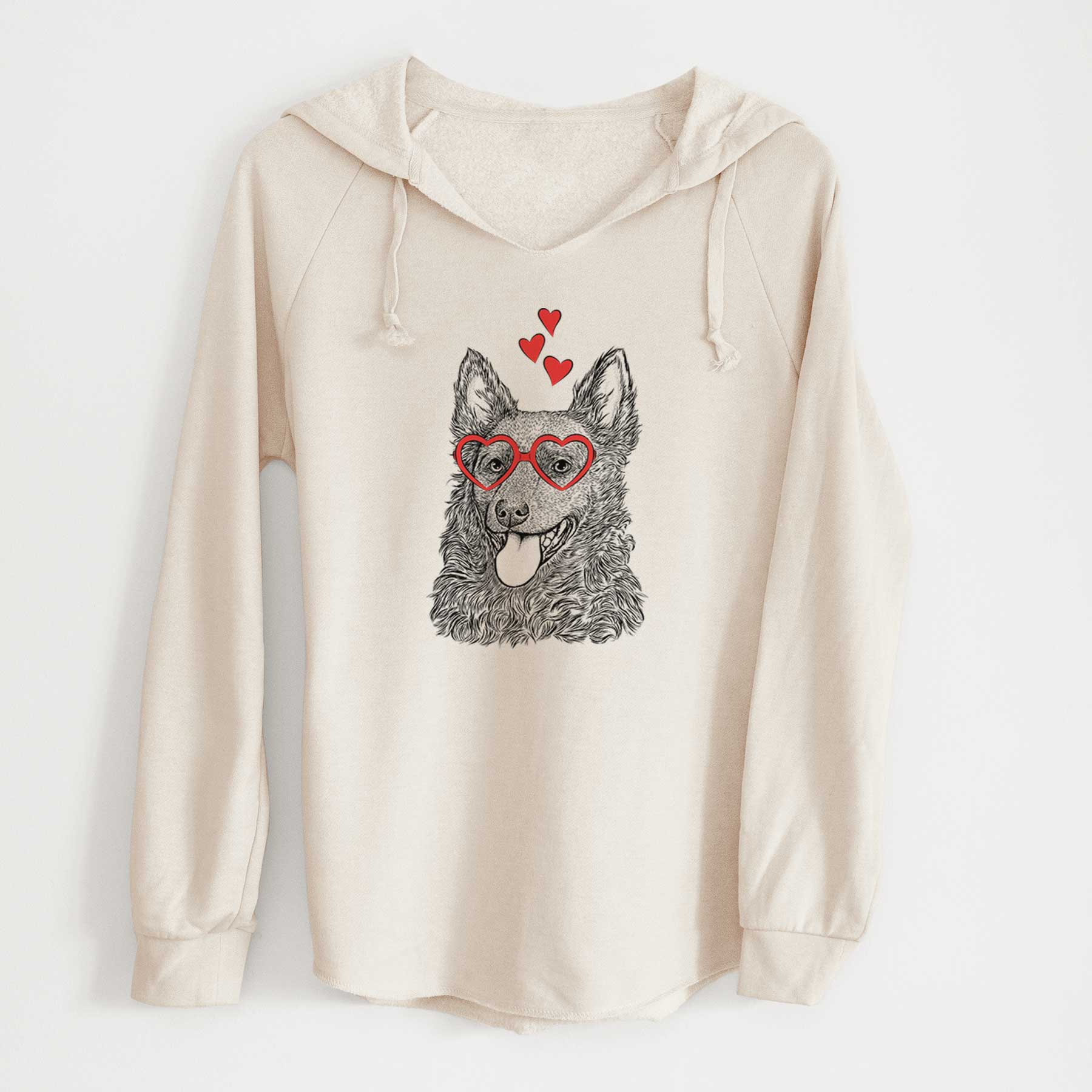 Valentine Maximo the Mudi - Cali Wave Hooded Sweatshirt