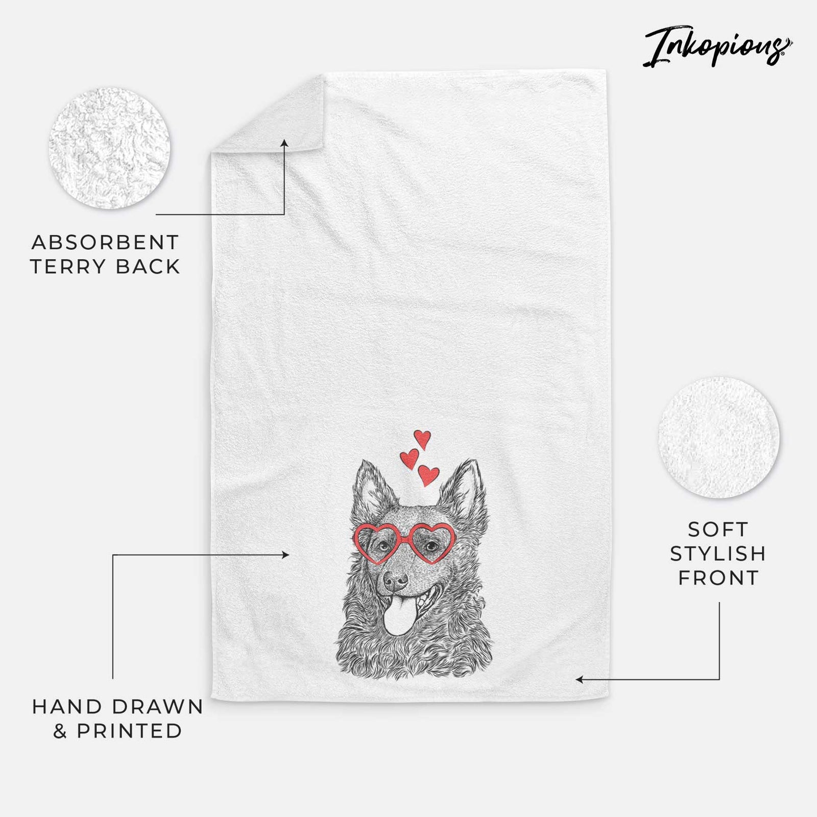 Maximo the Mudi Decorative Hand Towel