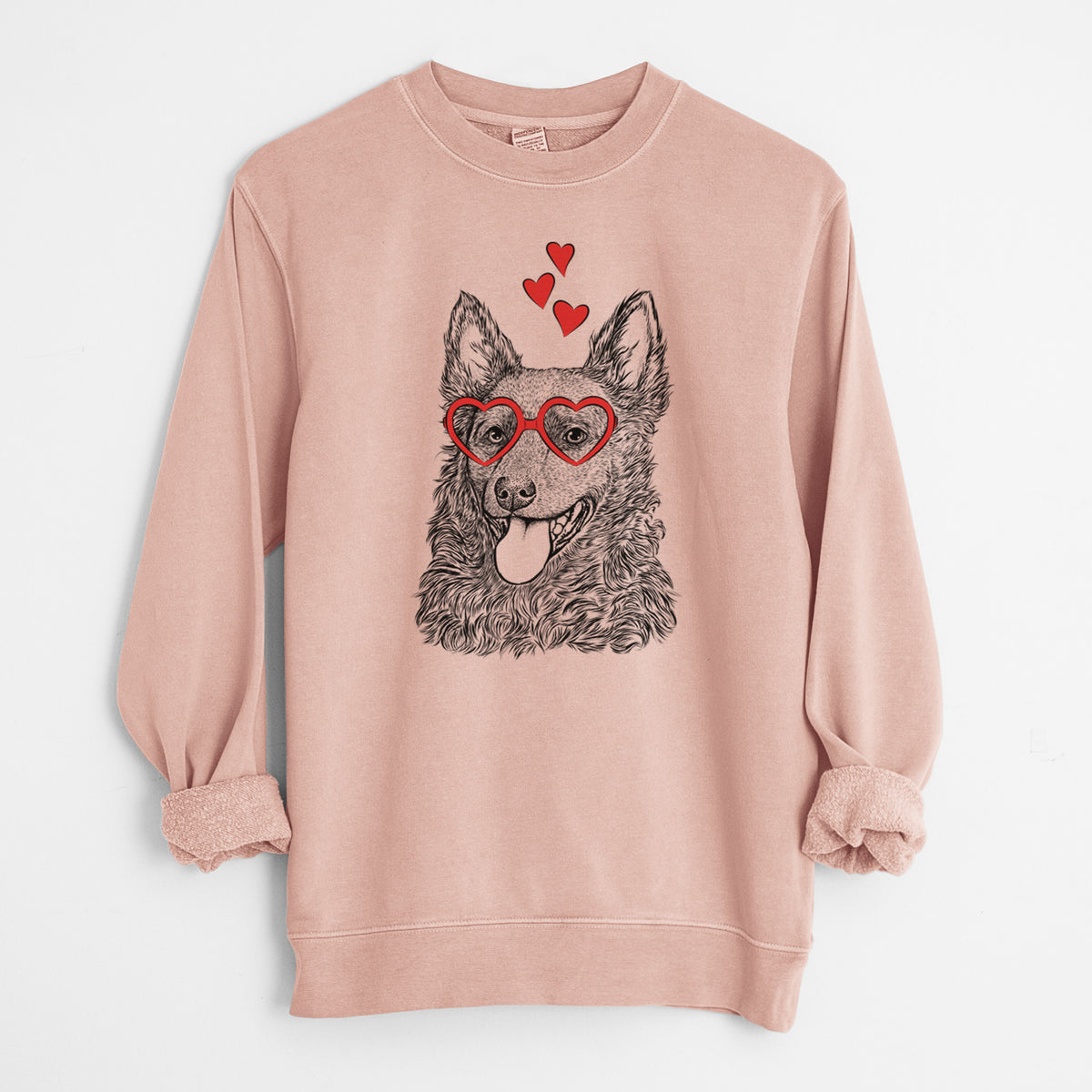 Valentine Maximo the Mudi - Unisex Pigment Dyed Crew Sweatshirt