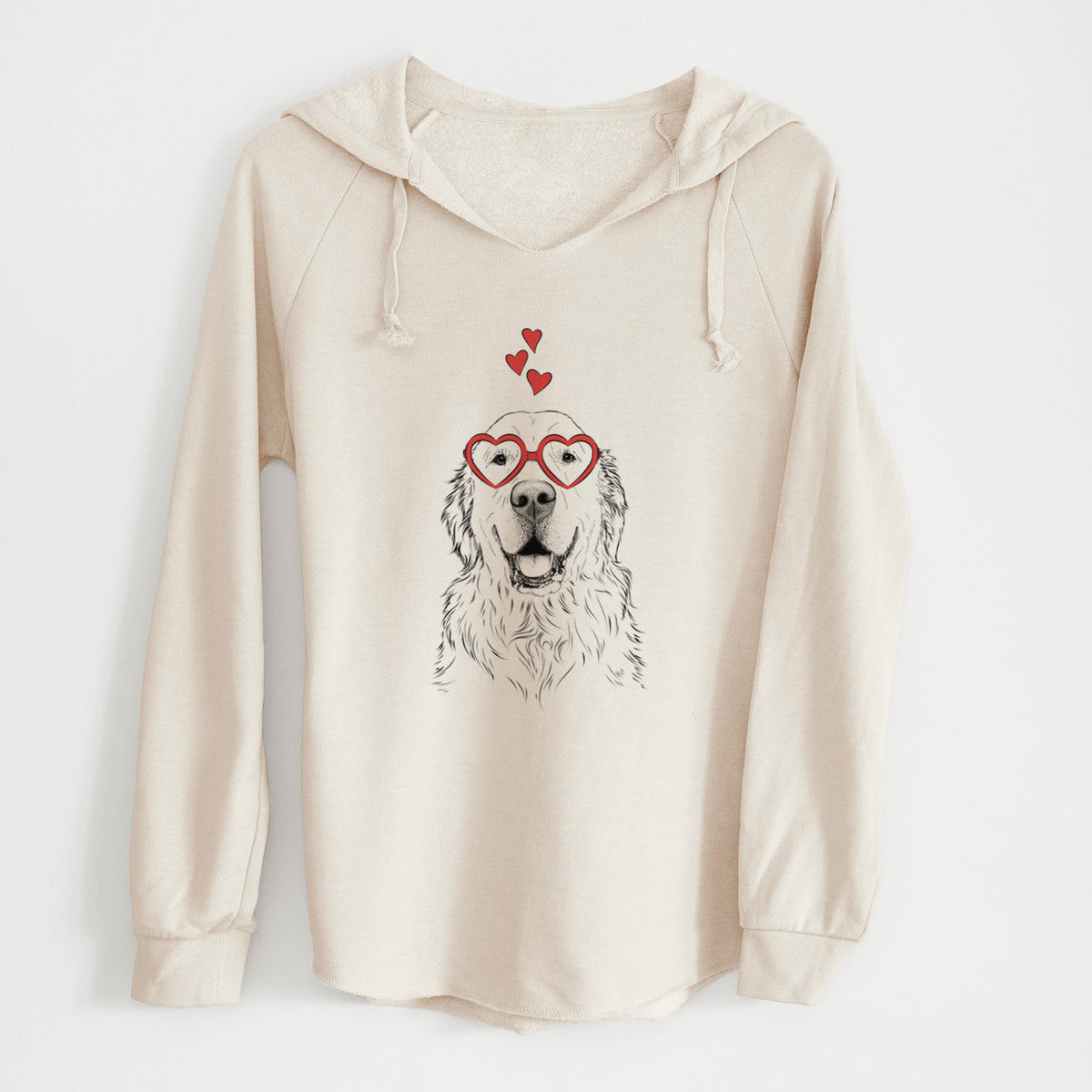 Valentine Maximus the Golden Retriever - Cali Wave Hooded Sweatshirt