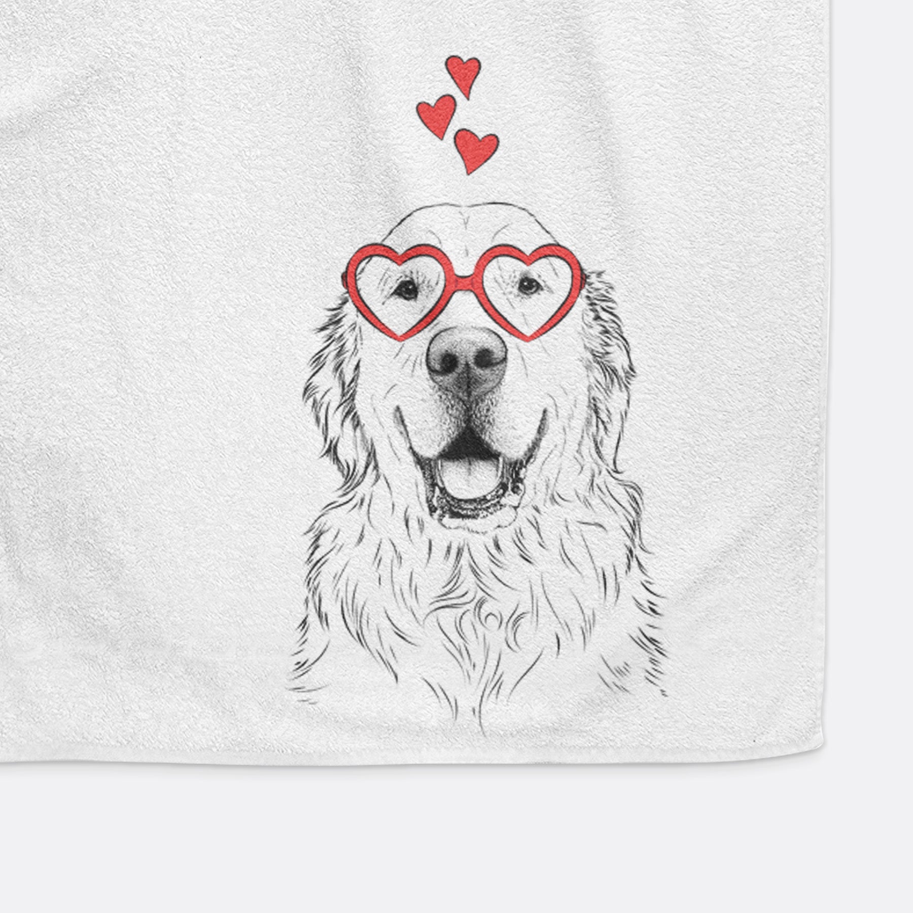 Maximus the Golden Retriever Decorative Hand Towel