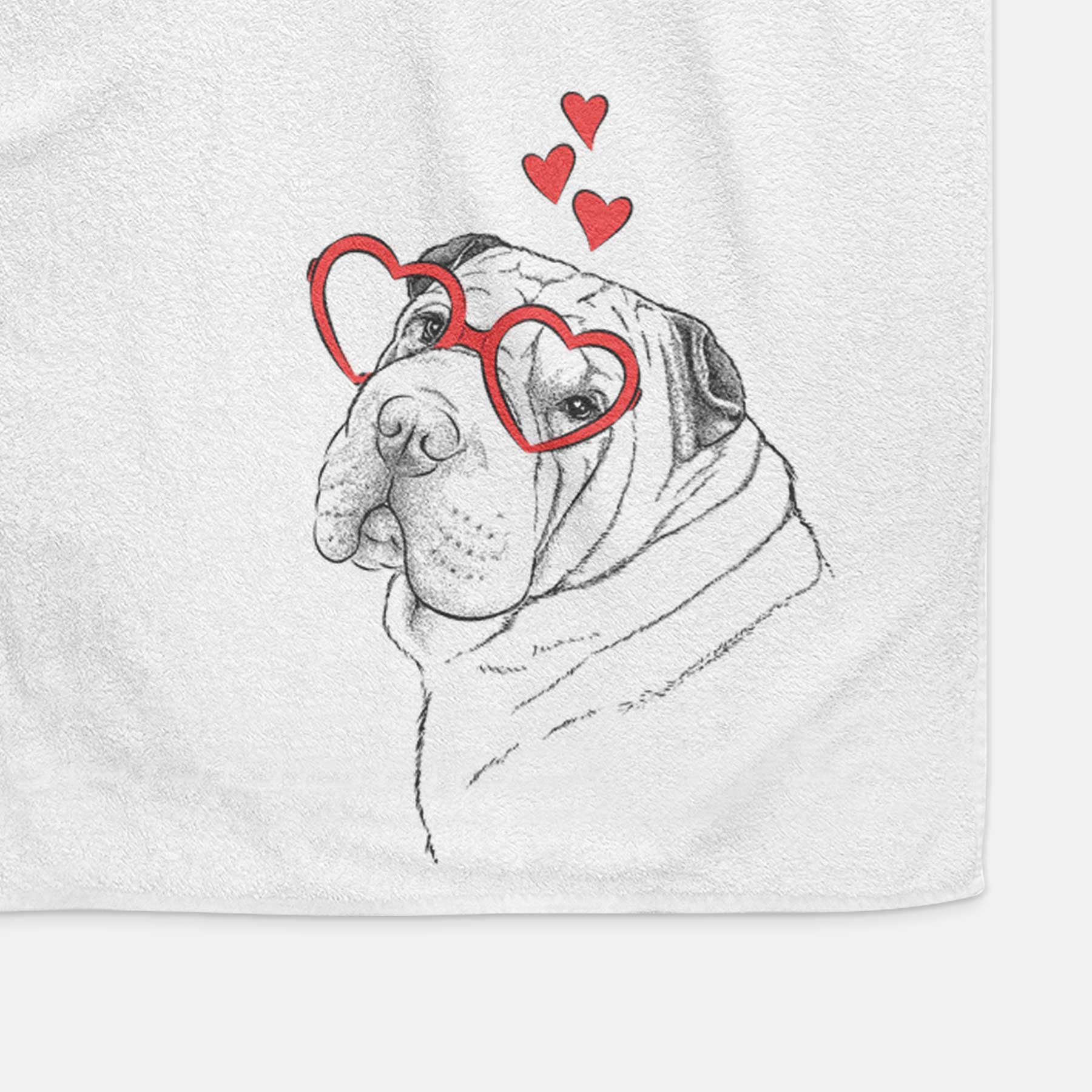 Maximus the Shar Pei Decorative Hand Towel